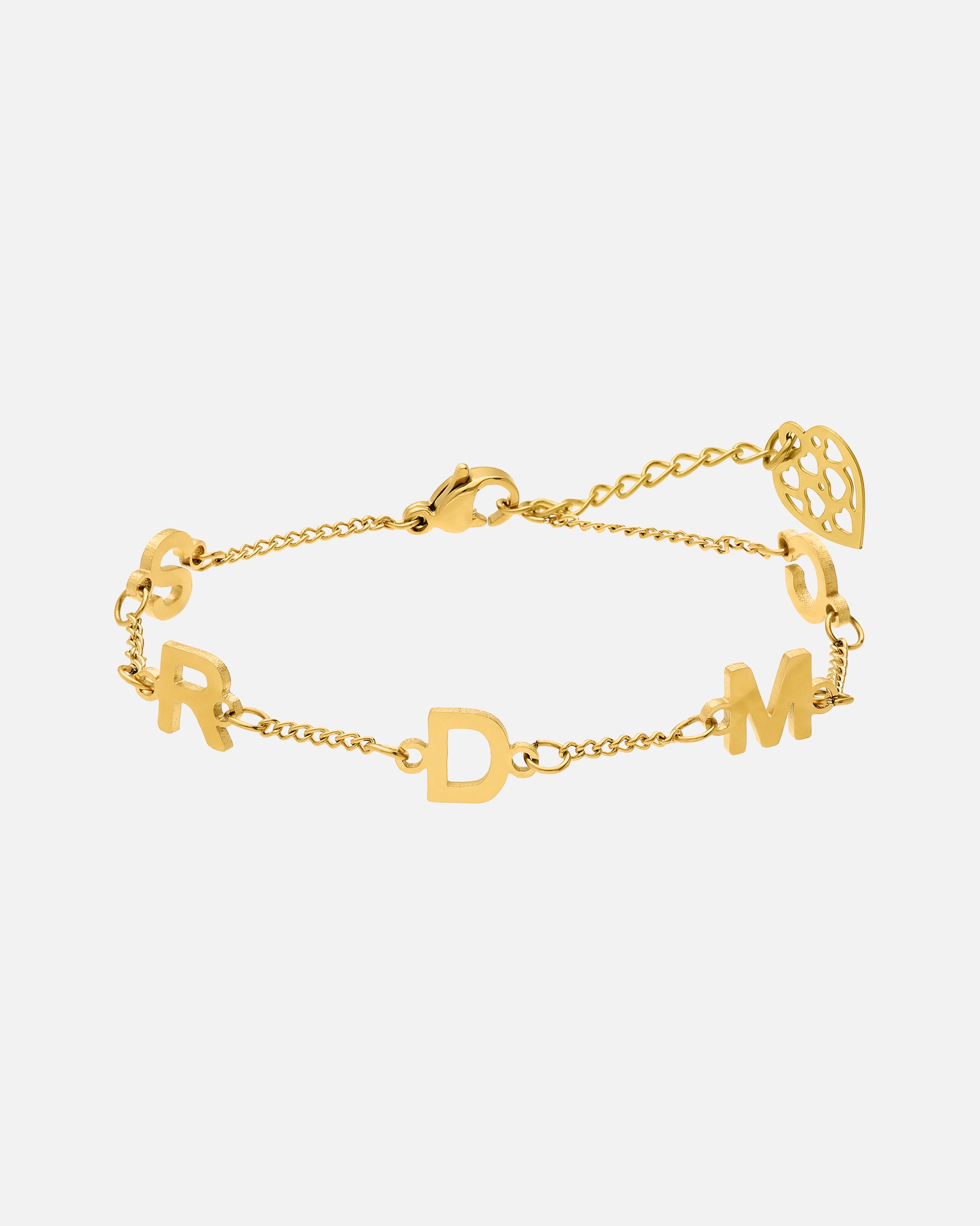 Armband für Weiblich Lucardi Armband Stahl 19,5 cm Gold