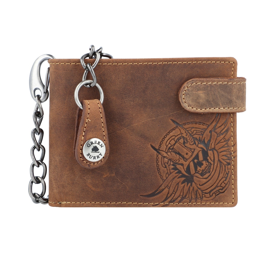 Greenburry Vintage Devil Skull Herrengeldbörse braun Herren