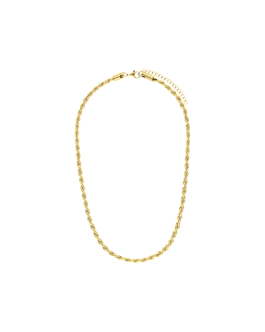 Lucardi Halskette Stahl Gold - 50.0