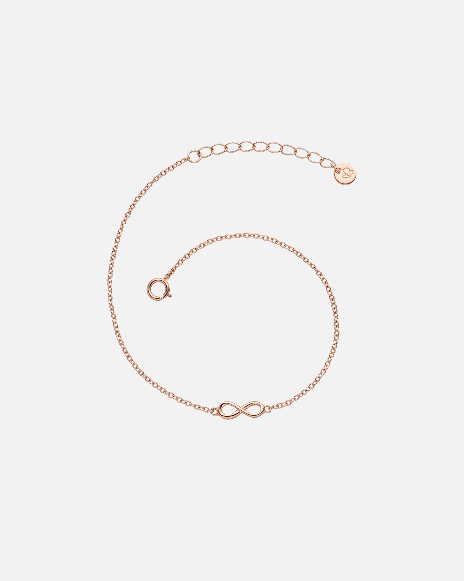 Armband für Weiblich Glanzstücke München Armband Infinity aus Sterling Silber in gelbgold 17,0 cm Basislänge + 3,0 cm Verlängerung