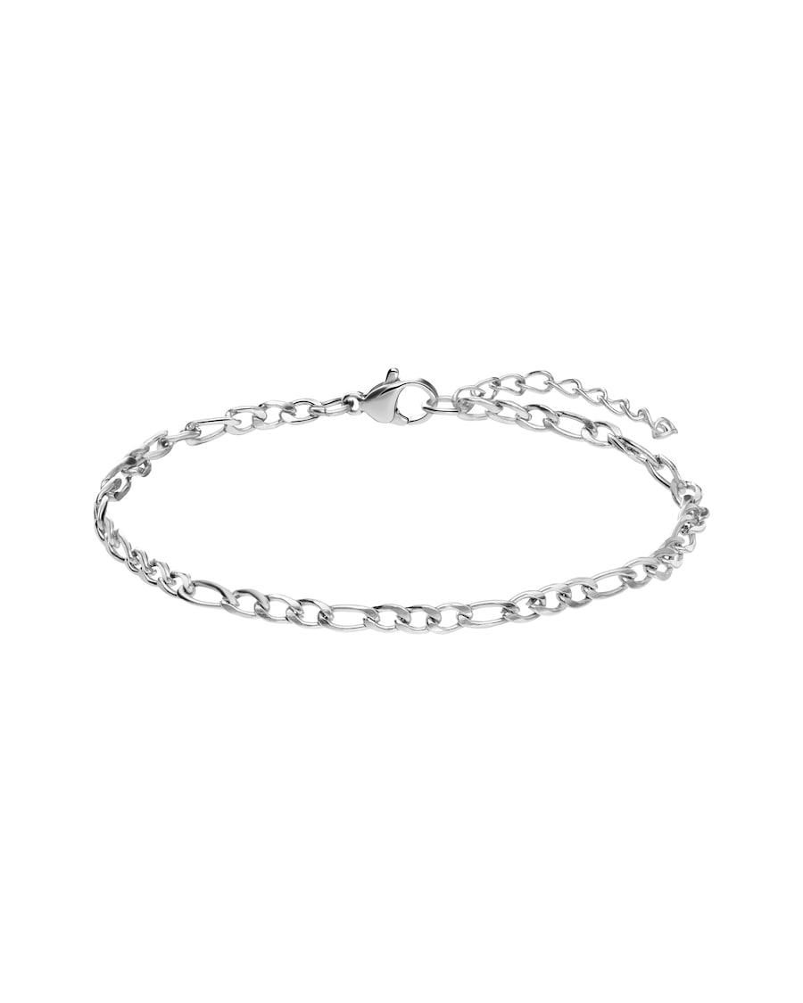 Lucardi Armband Stahl Silber - 19.0