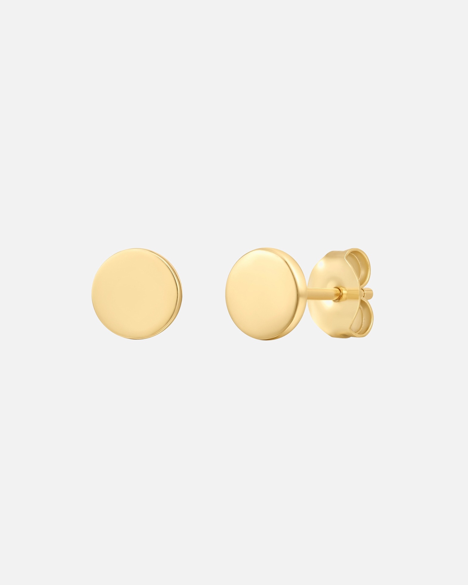 Ohrringe für Weiblich Rafaela Donata Ohrstecker aus Sterling Silber in Gelbgold 6,1 mm