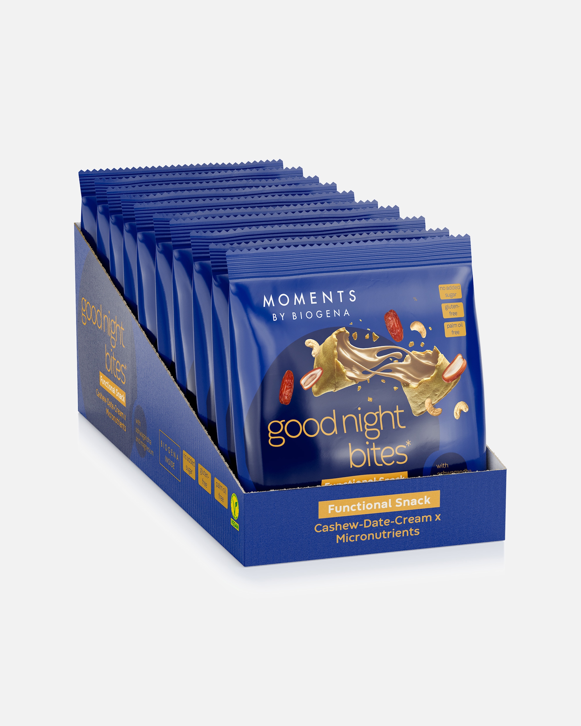 Nahrungsmittel für Unisex Moments By Biogena Default Brand Line Good Night Bites 'Cashew-Date-Cream' Good Night Bites