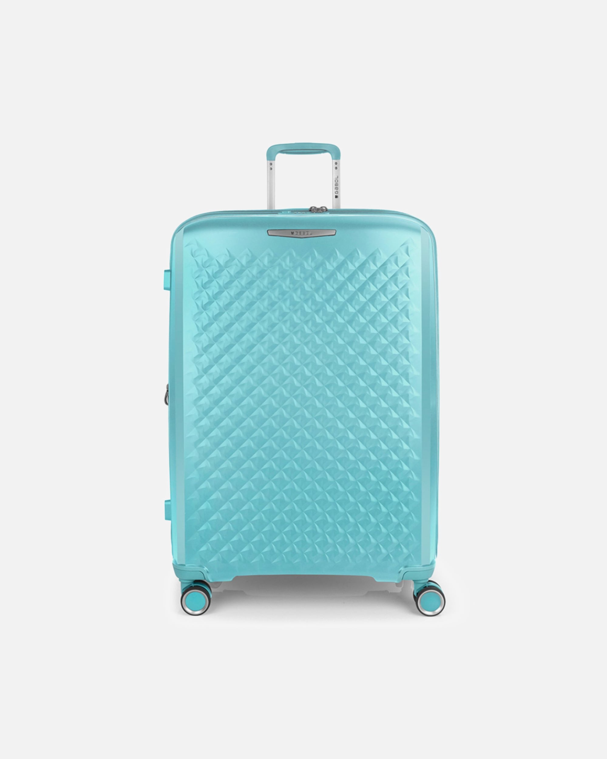 Trolley für Männlich Gabol Queens 4 Rollen Trolley L 75 cm mit Dehnfalte verde menta