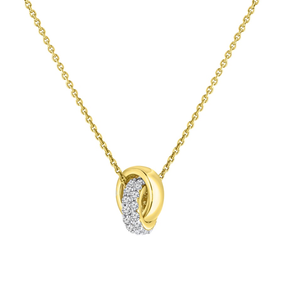 Celesta Halskette 375/- Gold Zirkonia weiß 45cm Weiss Damen