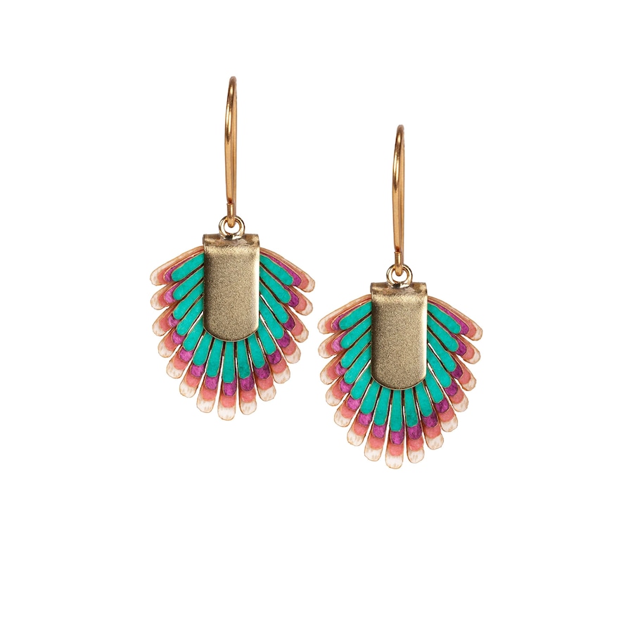 Gretchen Ohrringe Pam Pem Earring S mit buntem Pergament bunt / mehrere Farben