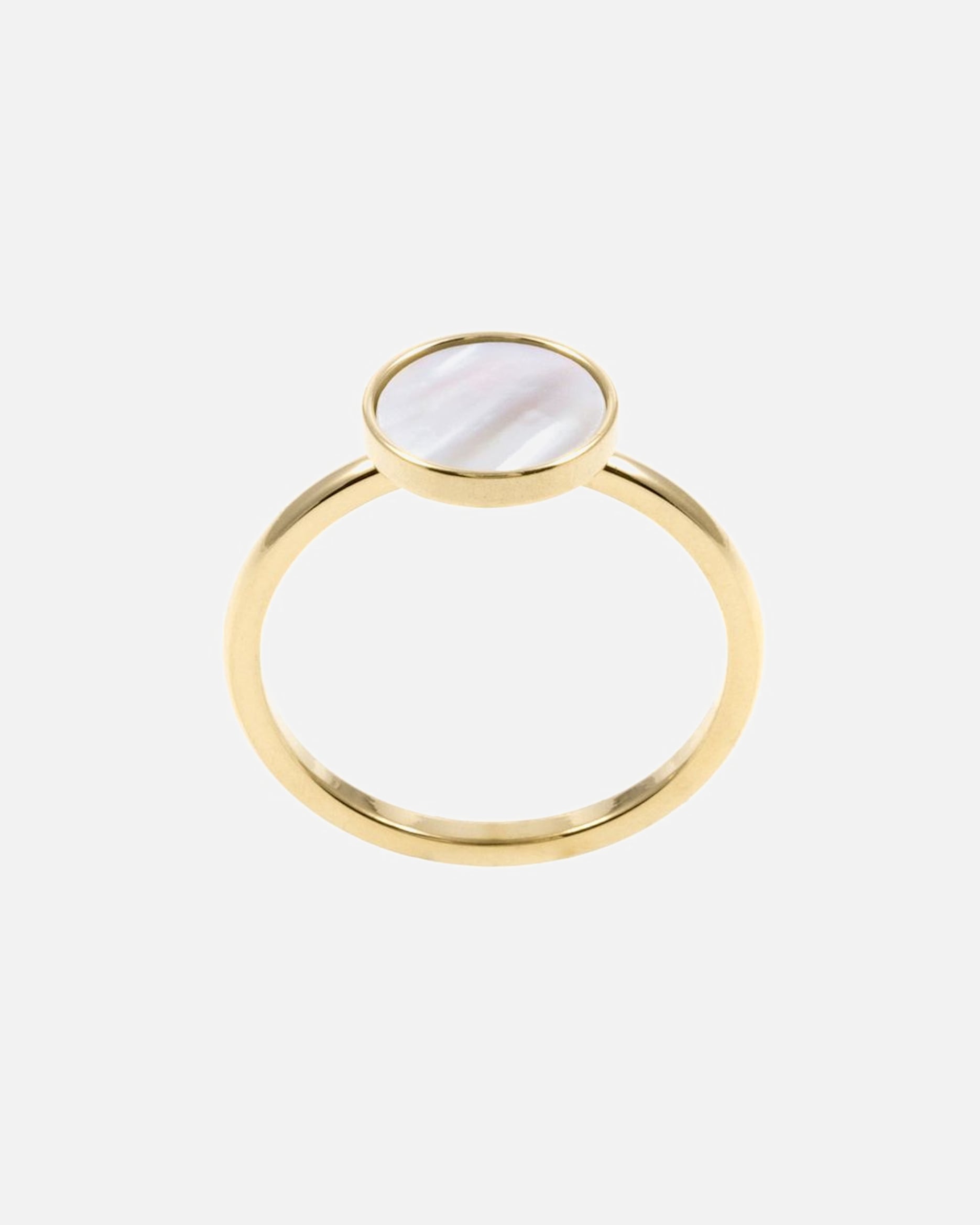 Ring für Weiblich Hey Happiness Default Brand Line Delicate Circle Ring Gold – 18K vergoldeter Edelstahl Ring 52