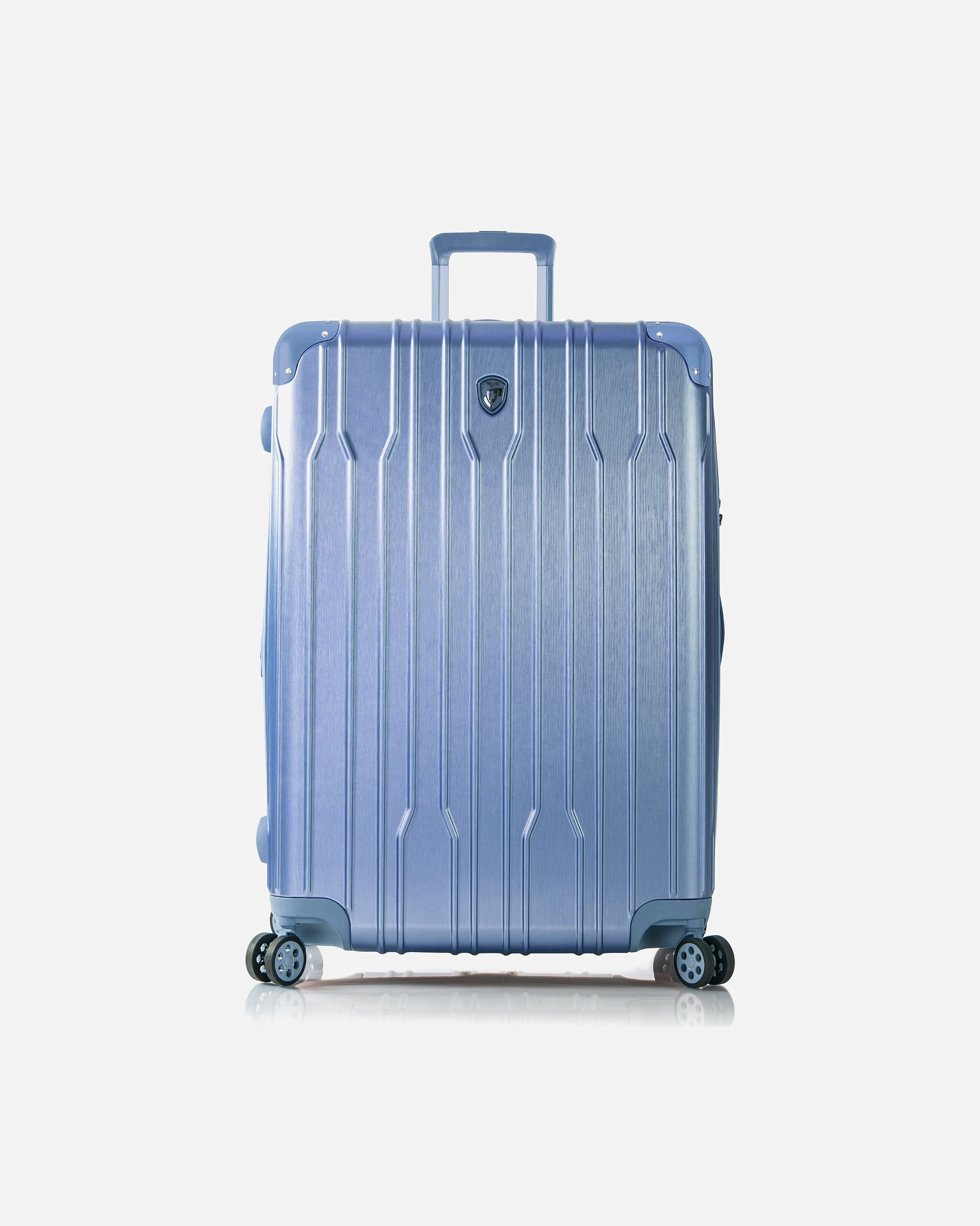 Trolley für Männlich Heys Xtrak 4 Rollen Trolley L 76 cm mit Dehnfalte icy blue