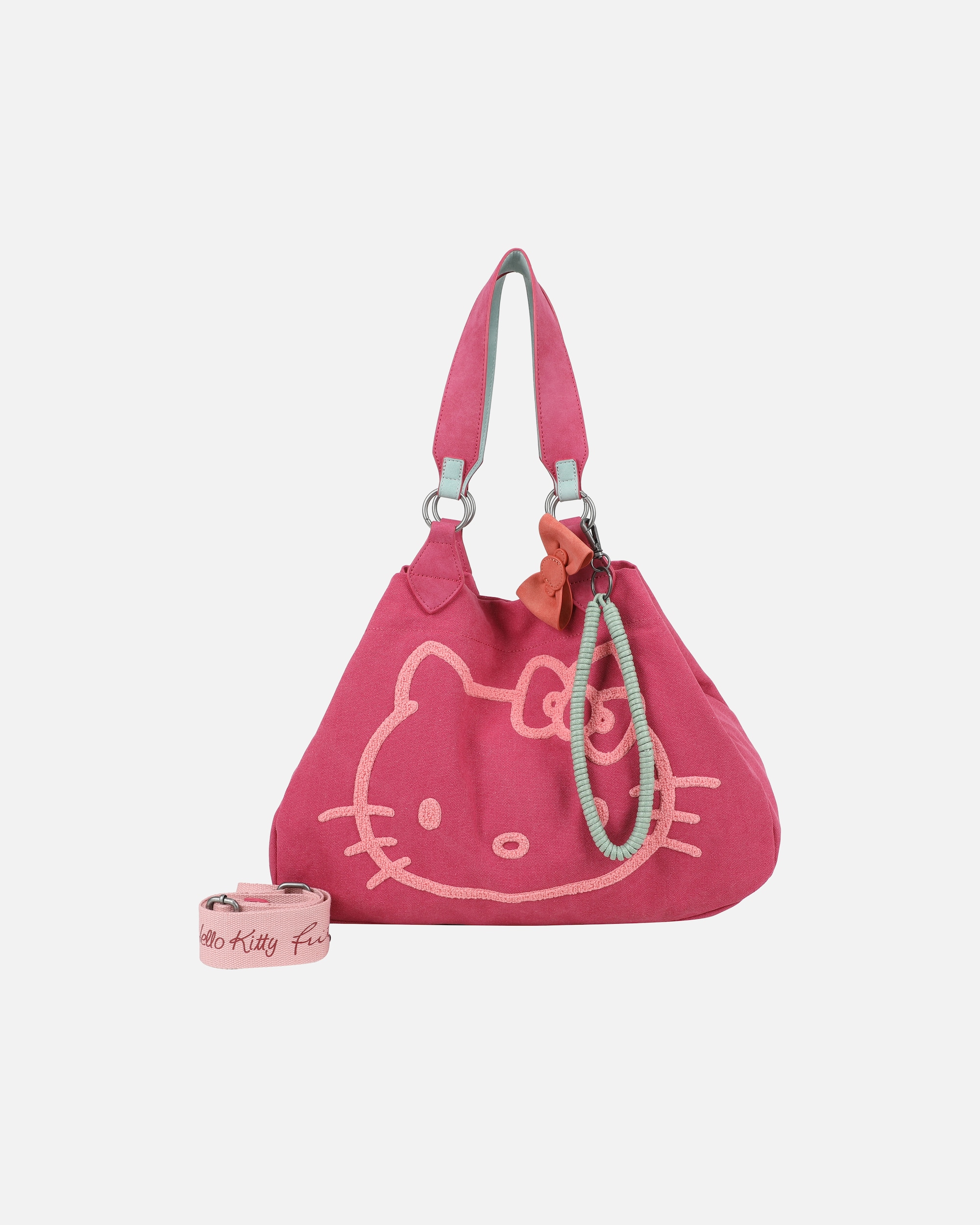 Handtasche für Weiblich Fritzi aus Preußen Henkeltasche Izzy Medium Limited Head Flocked im tollen Hello Kitty-Design pink