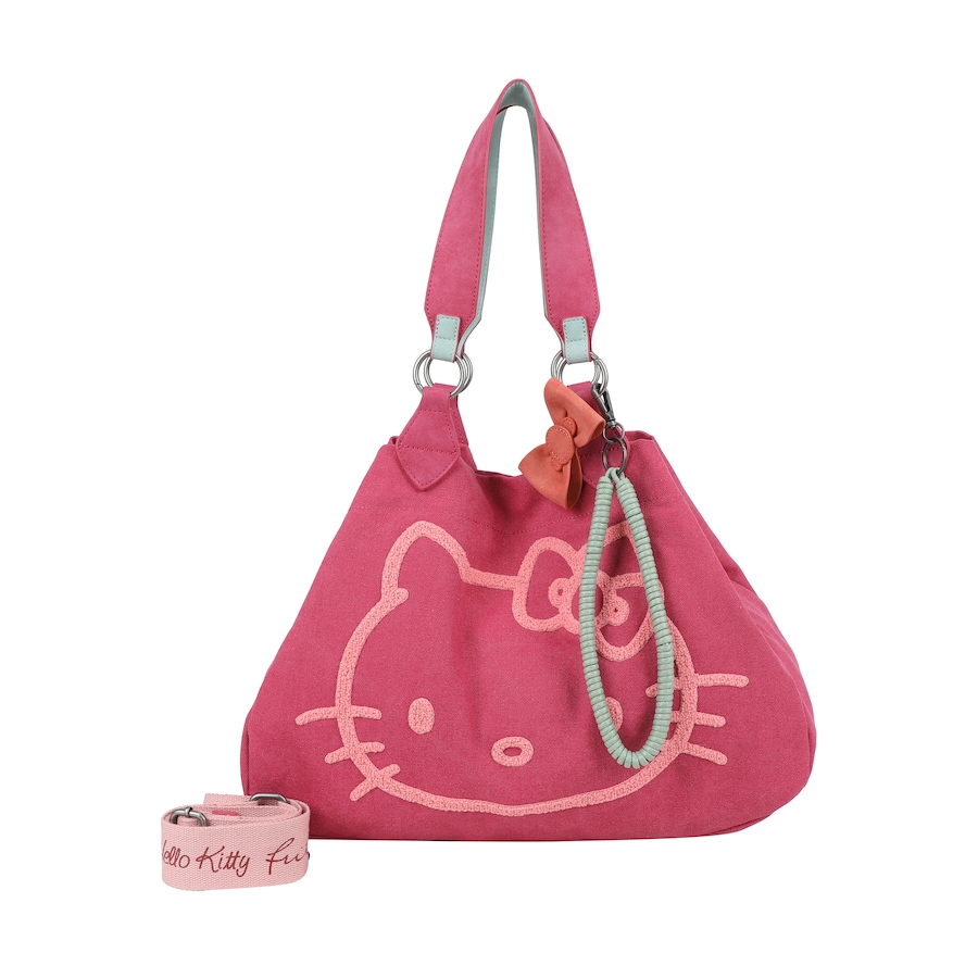 Fritzi aus Preußen Henkeltasche Izzy Medium Limited Head Flocked im tollen Hello Kitty-Design pink Blau Damen
