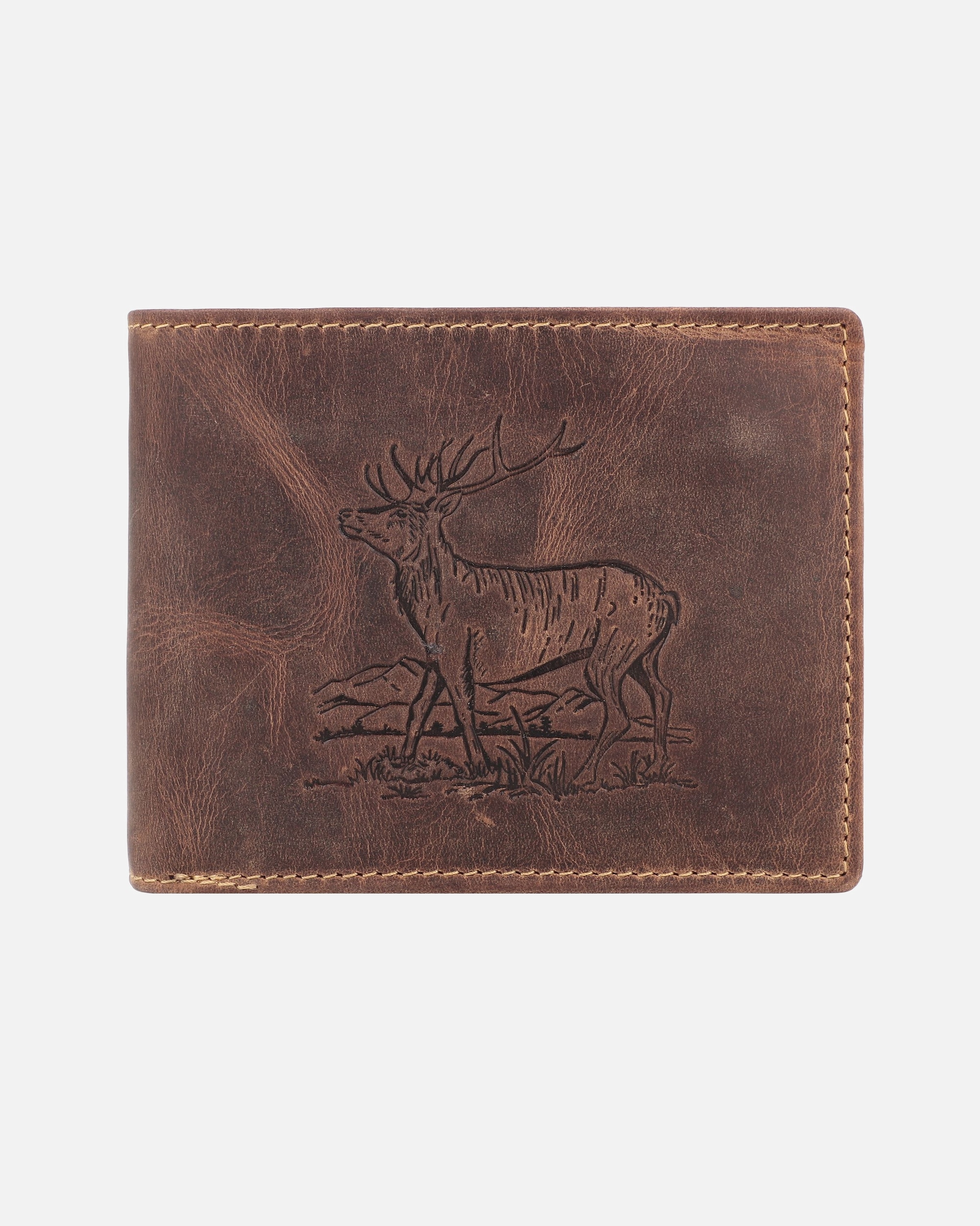 Portemonnaie für Männlich Greenburry Vintage Herrengeldbörse stag