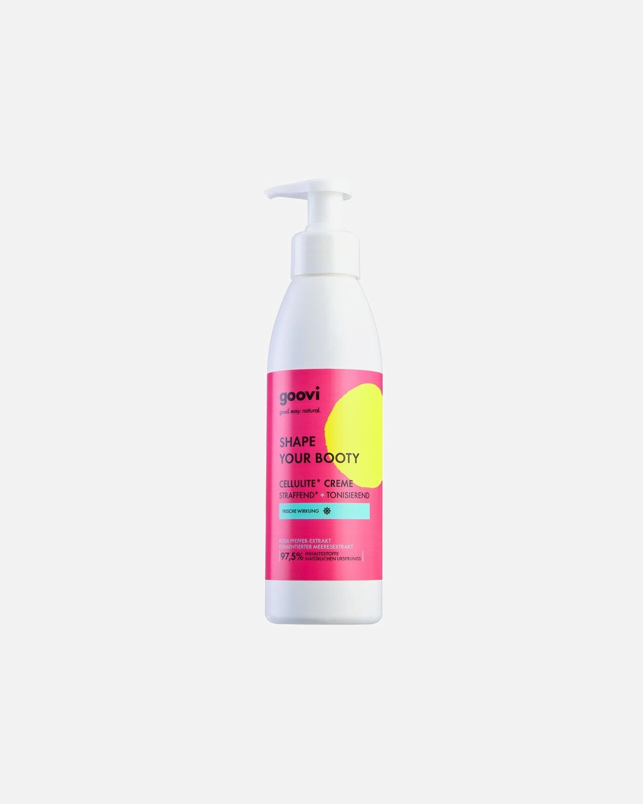 Anti-Cellulite Pflege für Weiblich goovi Shape Your Booty Cellulite-Creme mit Kühleffekt 240 ml