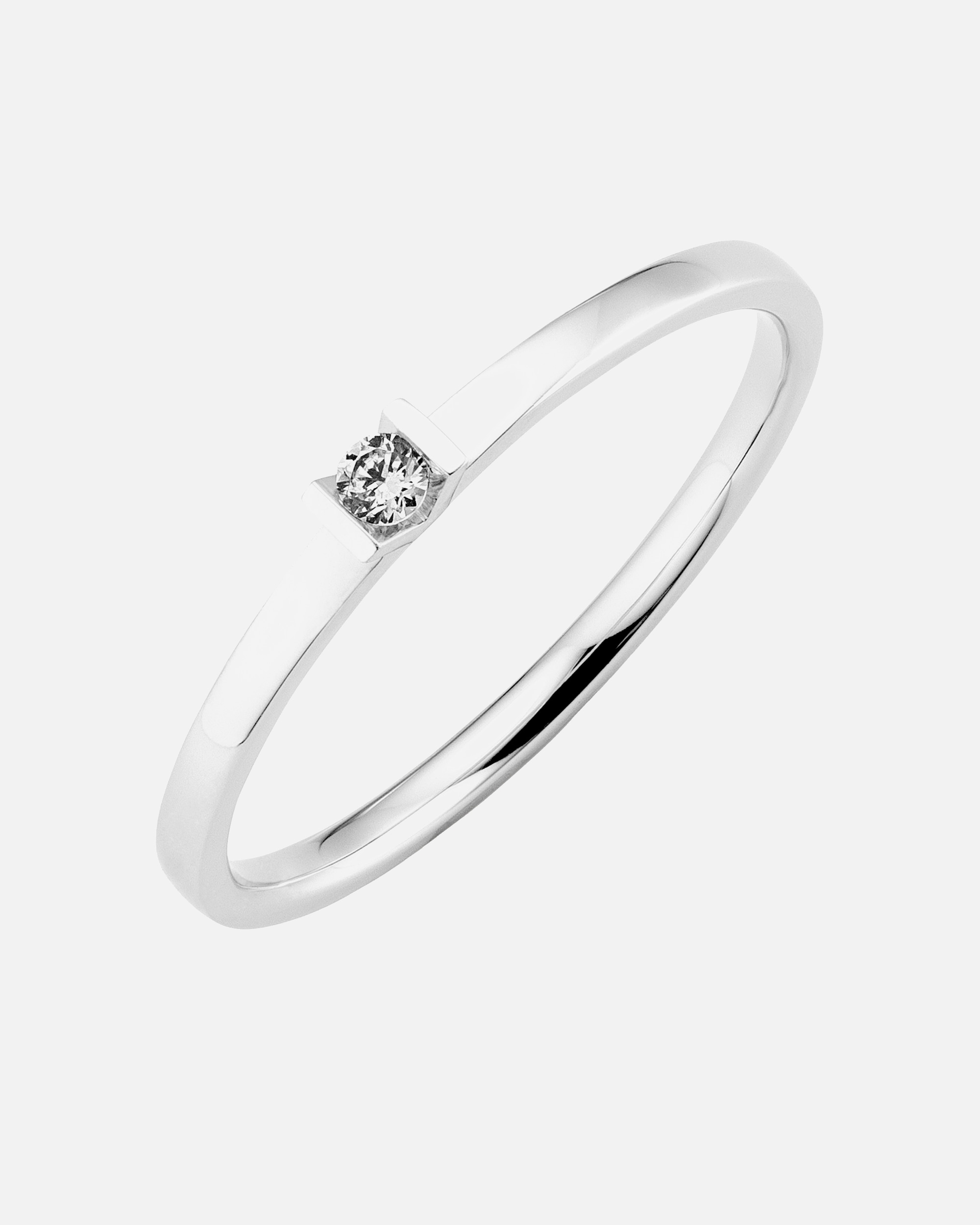 Ring für Weiblich Orolino Ring 585/- Gold Brillant weiß 0,04ct. 058 (18,5)