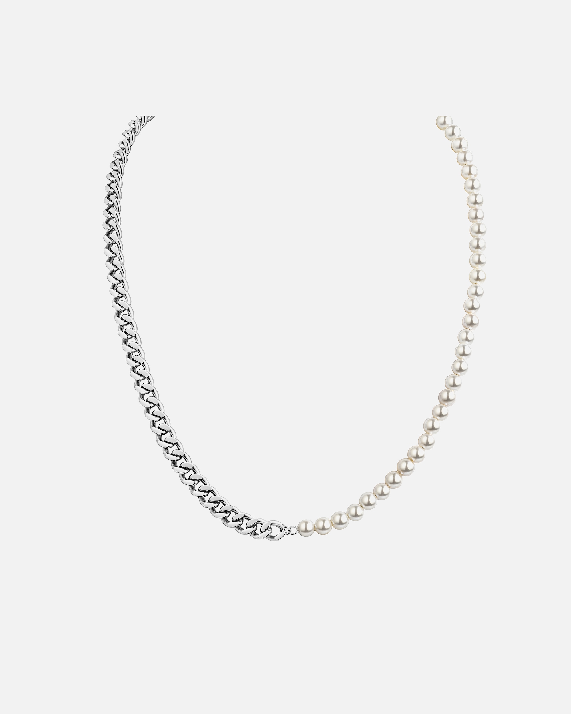 Kette für Weiblich Zeeme Collier Edelstahl weiß