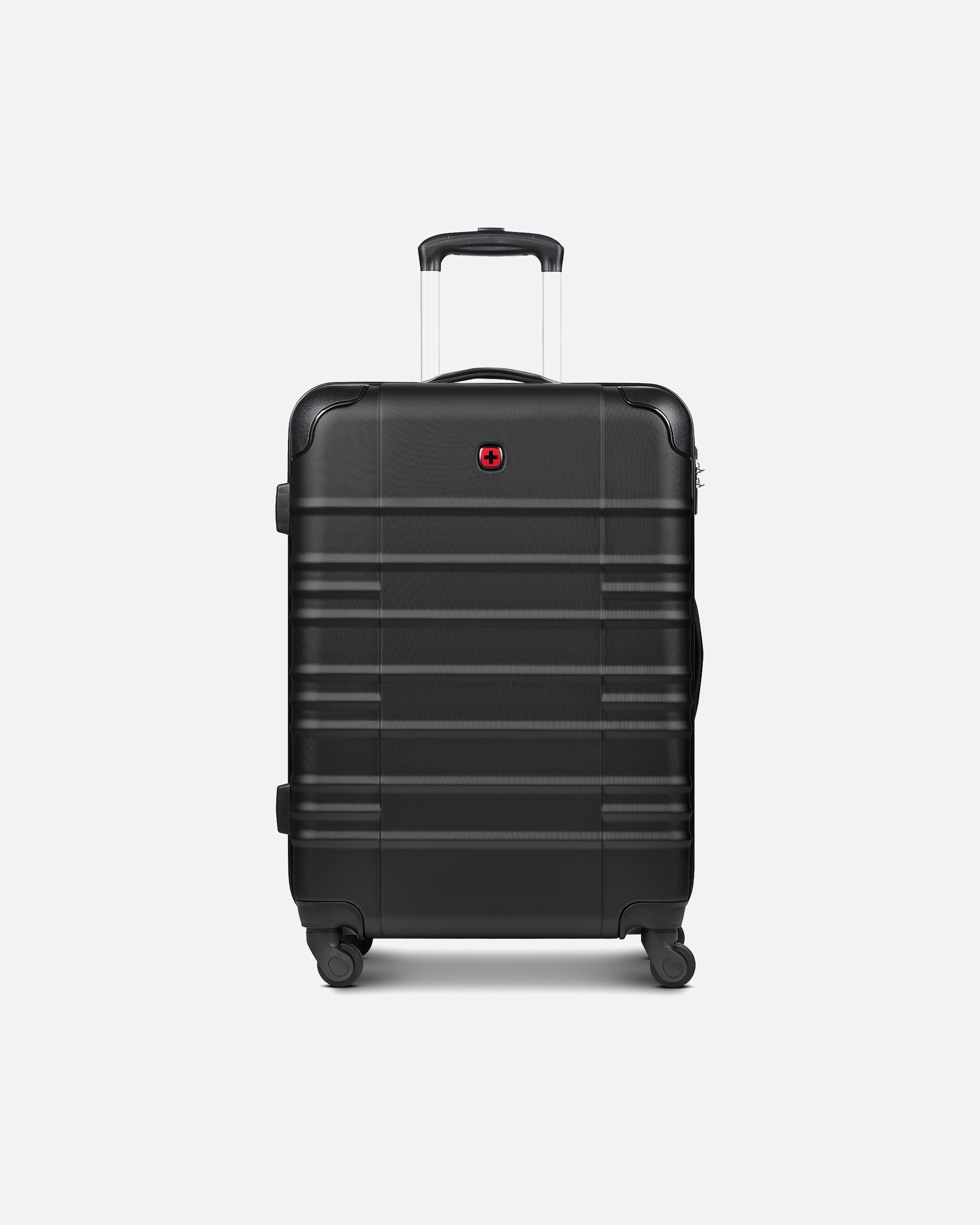 Trolley für Männlich Wenger Amplar Evo 4 Rollen Trolley M 65 cm mit Dehnfalte black
