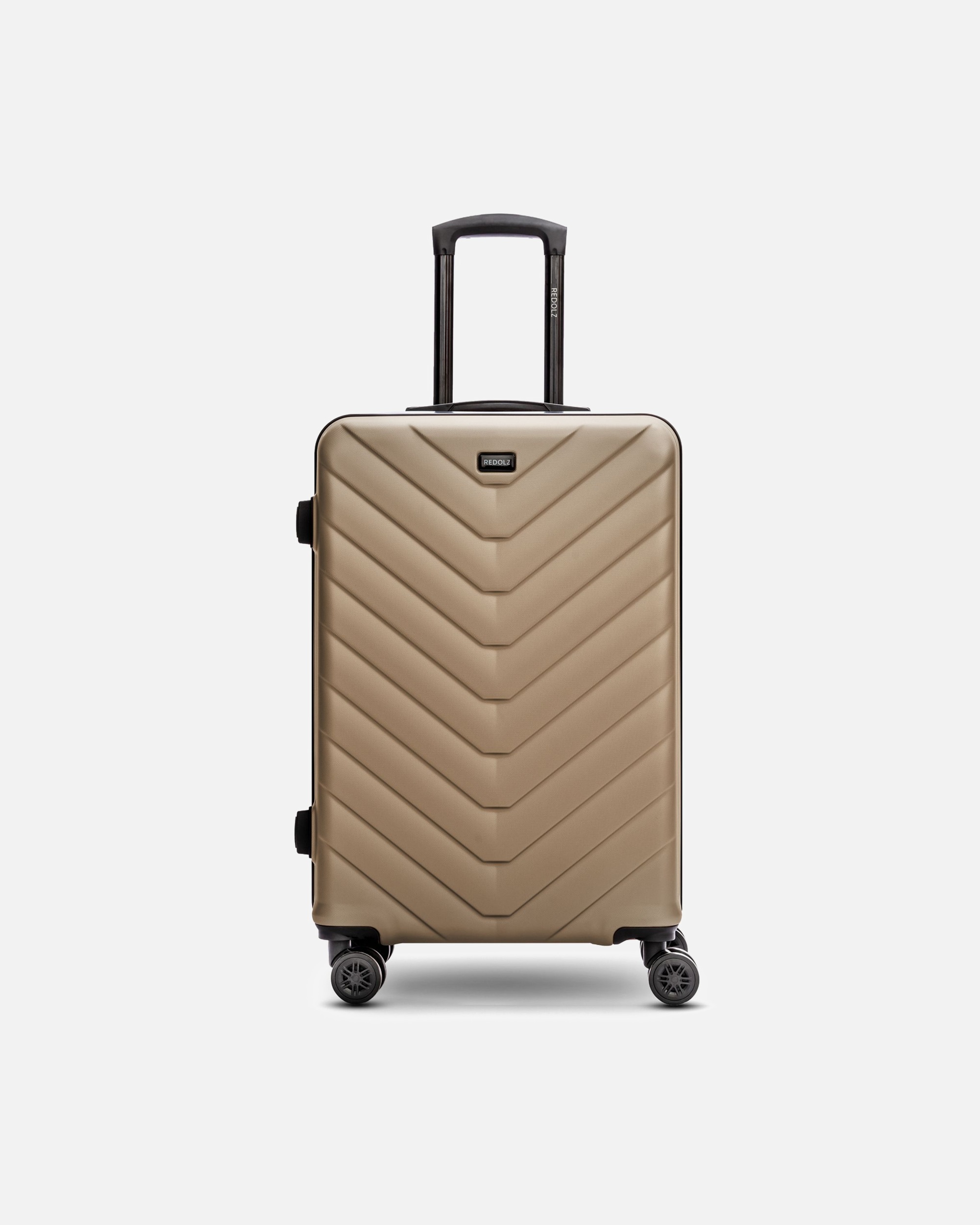 Koffer für Männlich Redolz Essentials 07 MEDIUM 4 Rollen Trolley 67 cm champagne 2