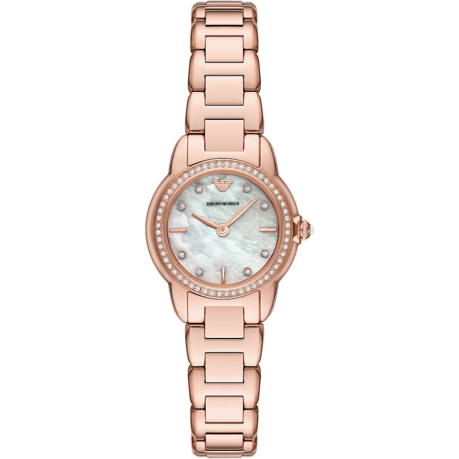 Emporio Armani Damenuhr Edelstahl roségold Damen