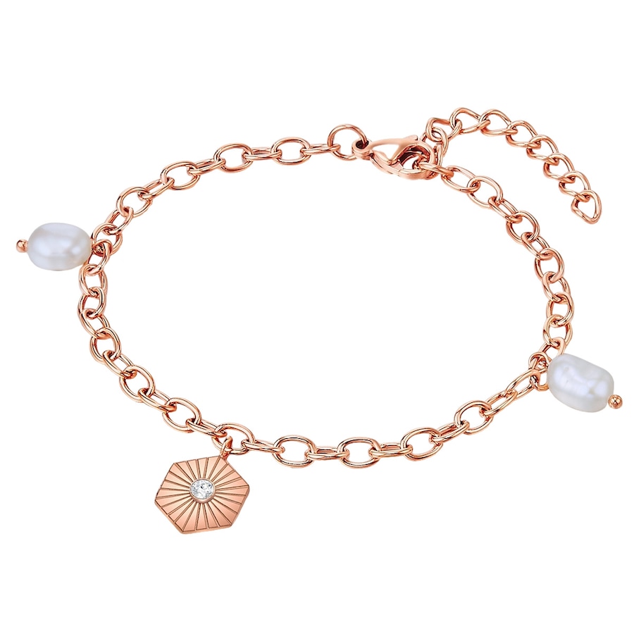Valero Pearls Armband Edelstahl roségold Damen
