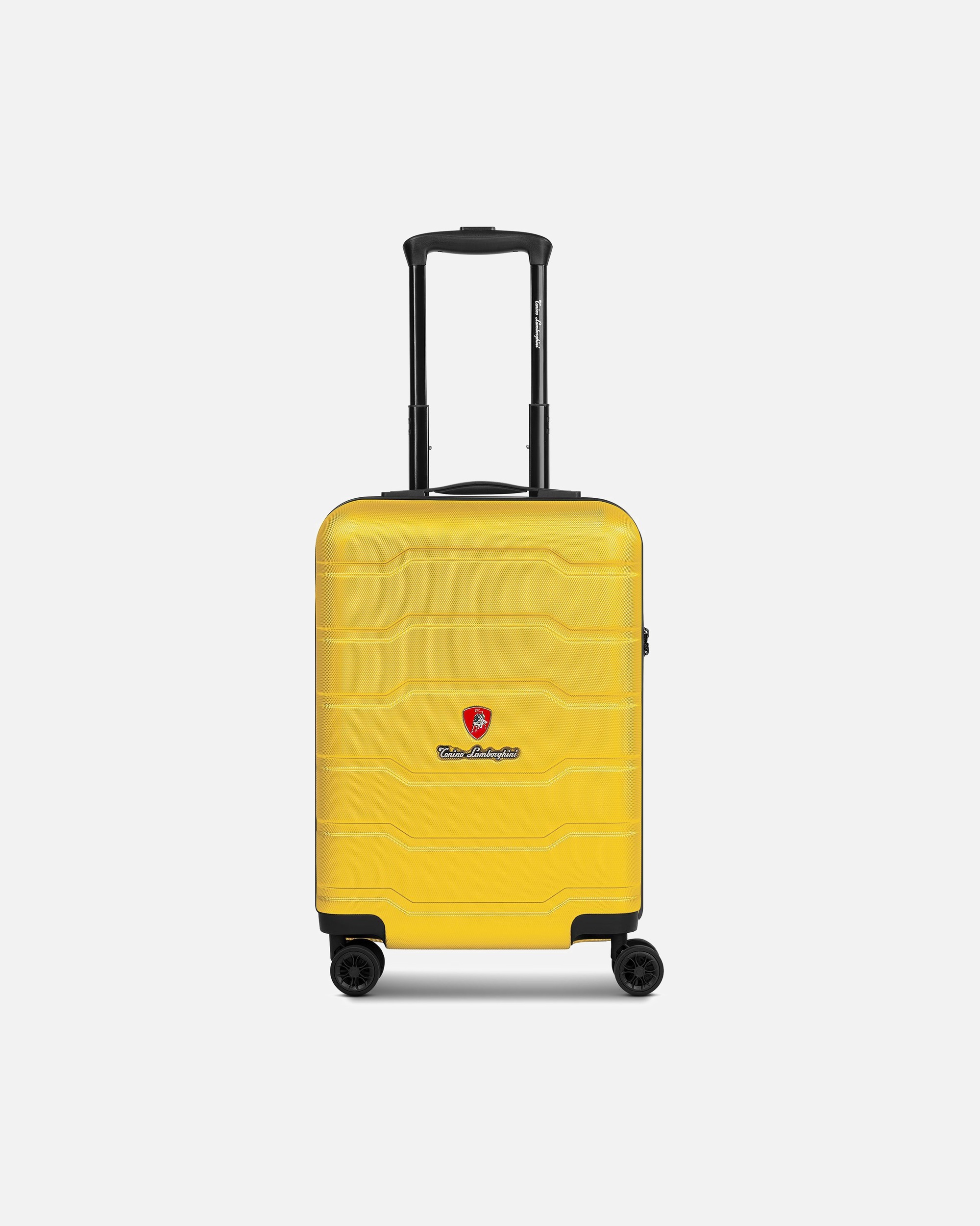 Handgepäckkoffer für Männlich Tonino Lamborghini Bologna 4 Rollen Kabinentrolley S 53 cm yellow