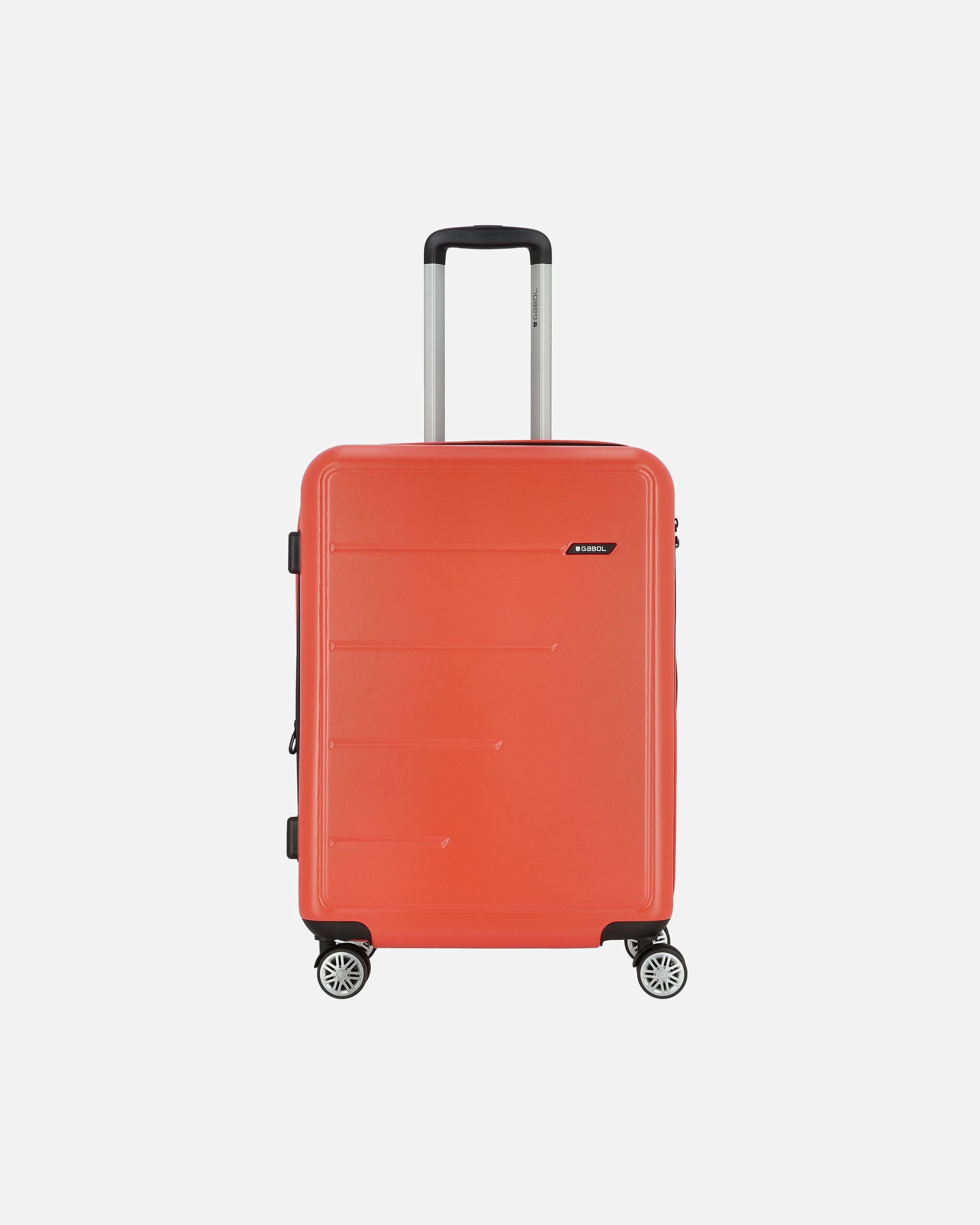 Trolley für Männlich Gabol Future Plus 4 Rollen Trolley 66 cm mit Dehnfalte coral