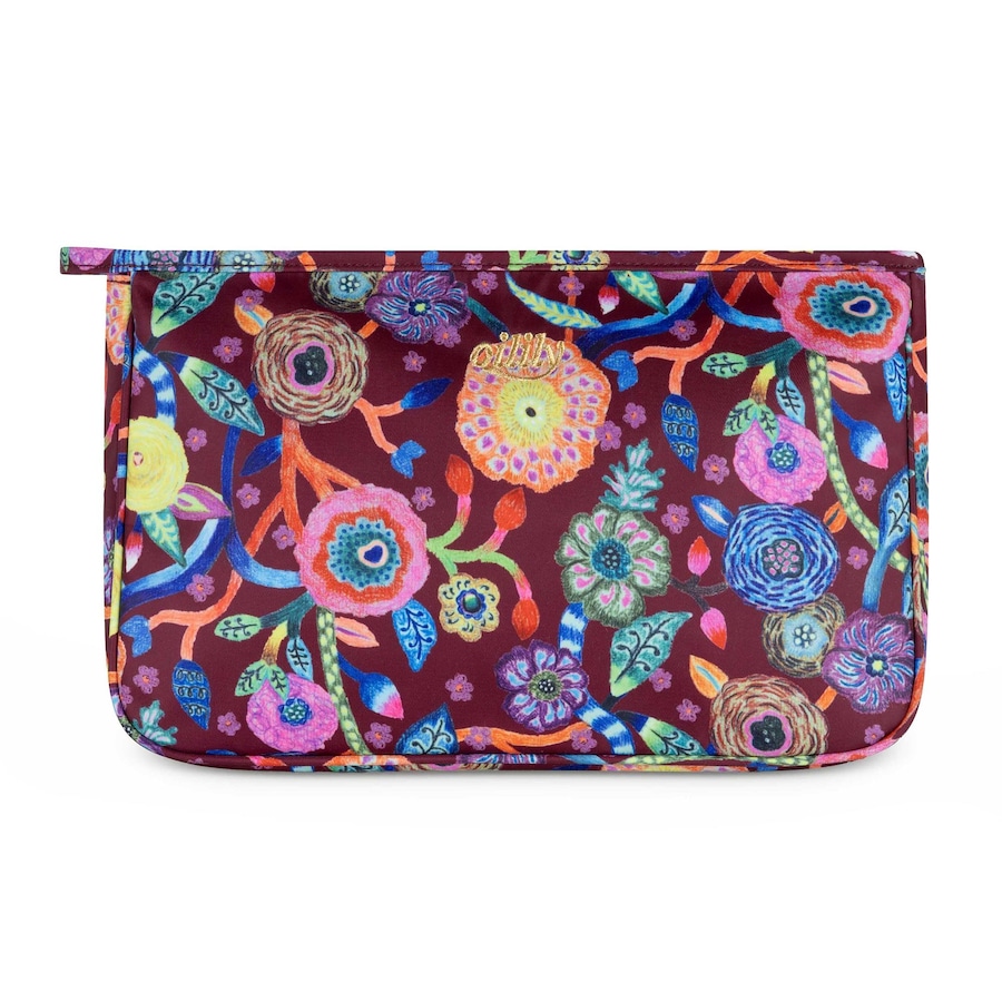 Oilily Pieternella stripe Kosmetiktasche tawny port Braun Damen