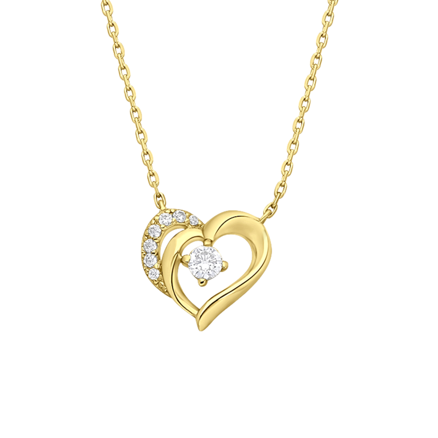 Lucardi Halskette 925 Silber Gold - 42.0 Damen