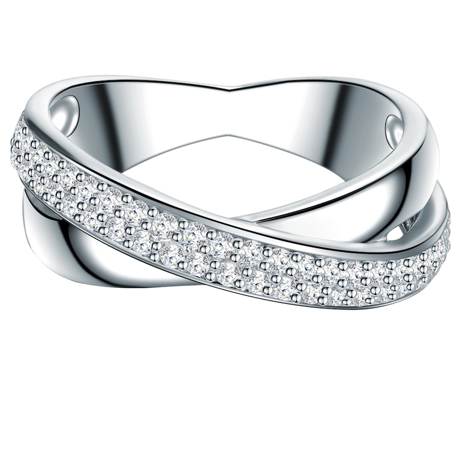 Trilani Ring aus Sterling Silber in silber mit Zirkonia 54 Damen