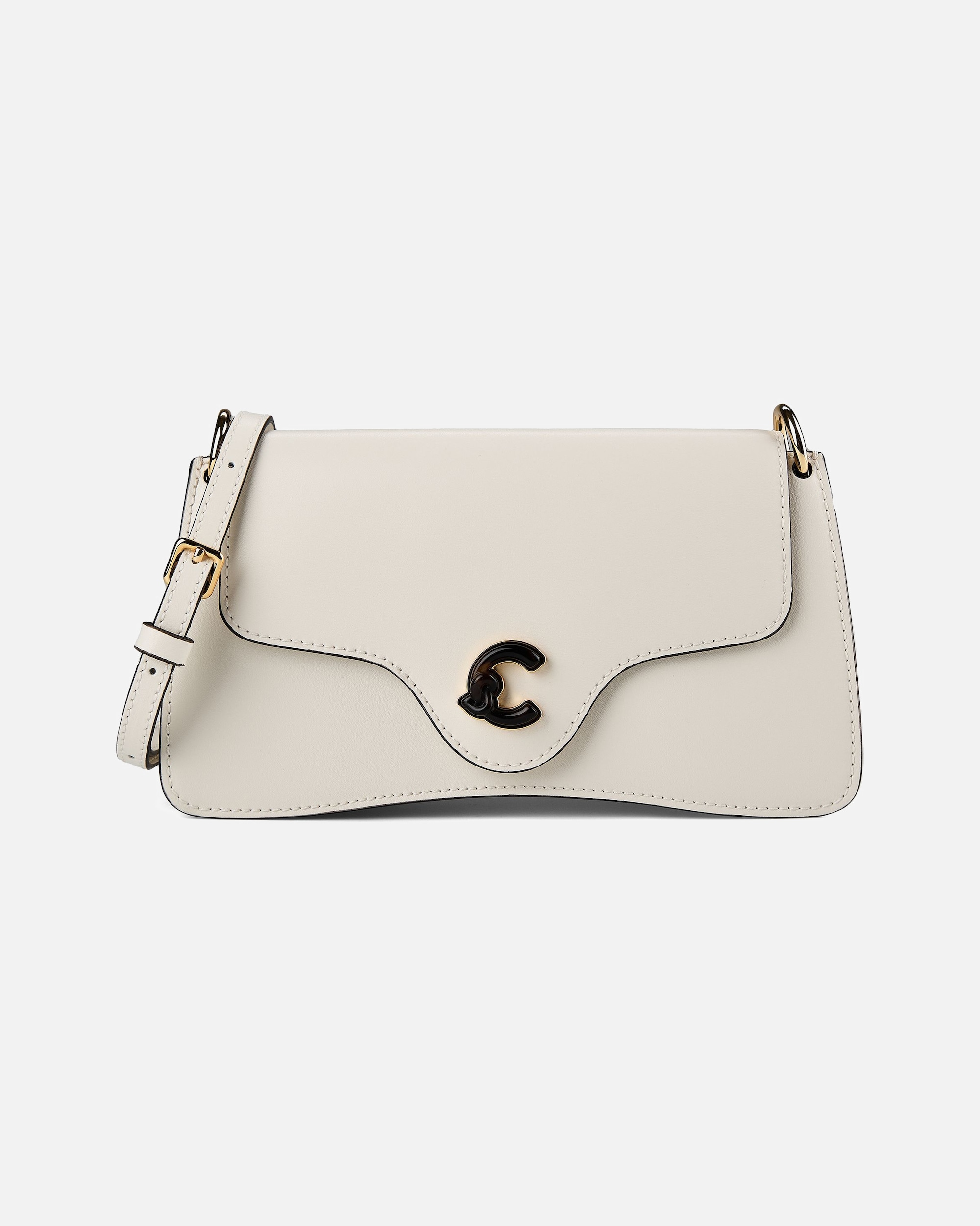 Clutch für Weiblich Coccinelle C-Me Umhängetasche pearl