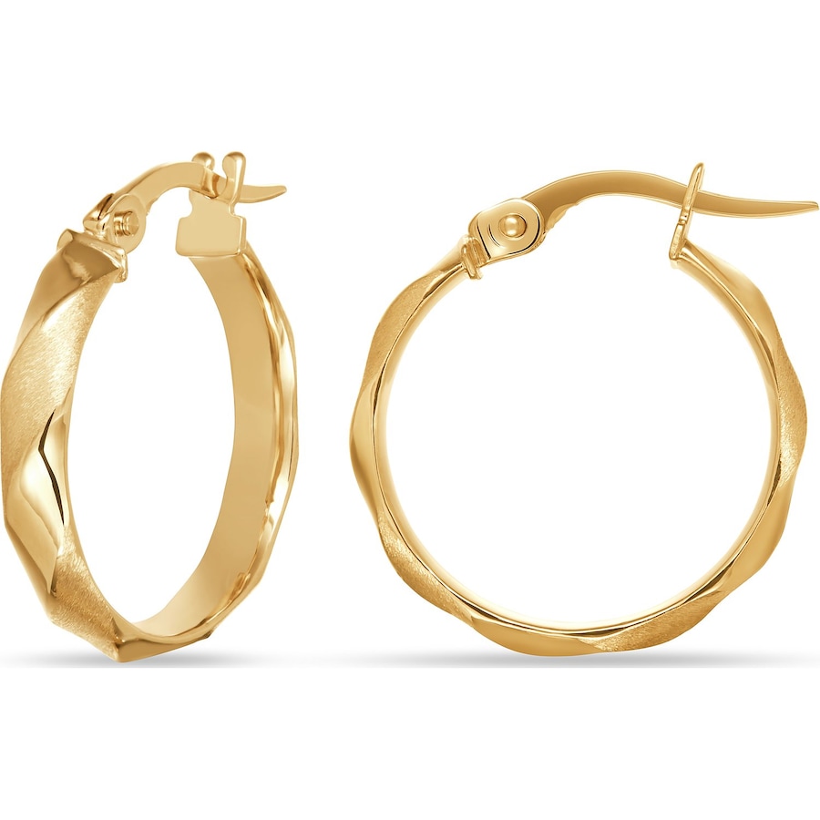 FAVS Creolen 375er Gelbgold One Size Damen