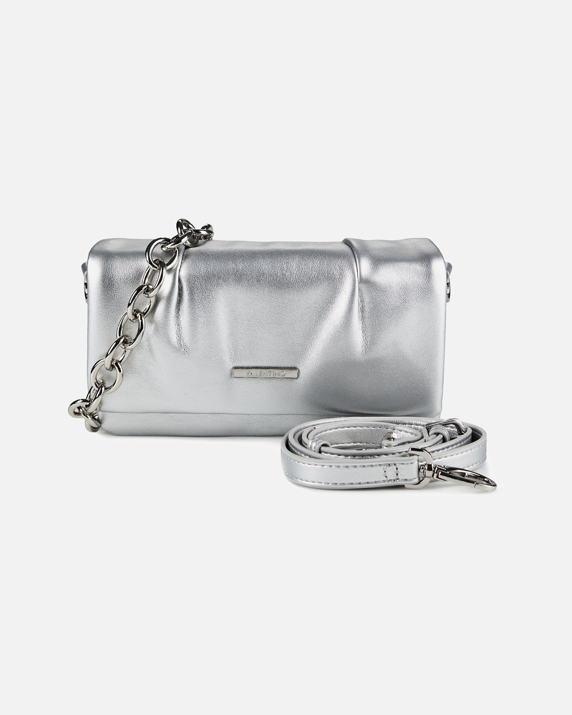 Tasche für Weiblich Valentino Bags Katerina Mir Schultertasche argento