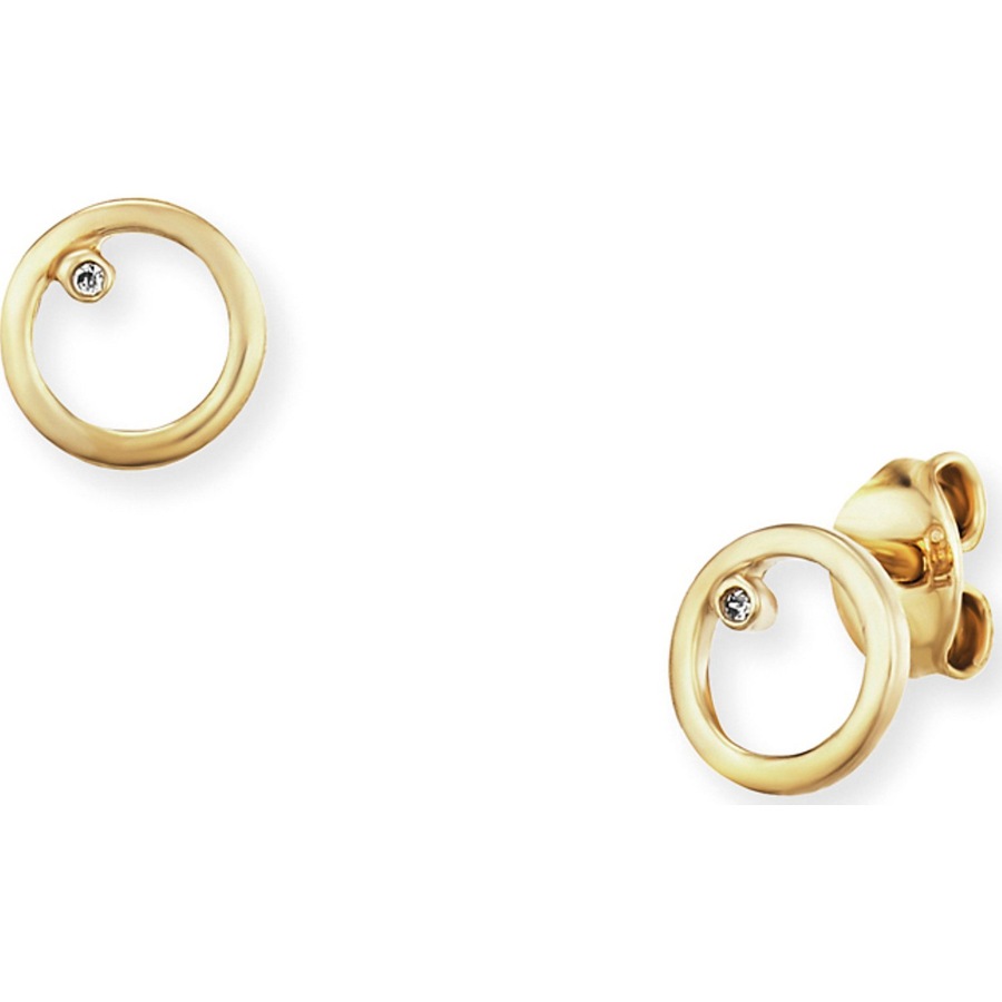 caï Ohrstecker 925er Silber gold Damen