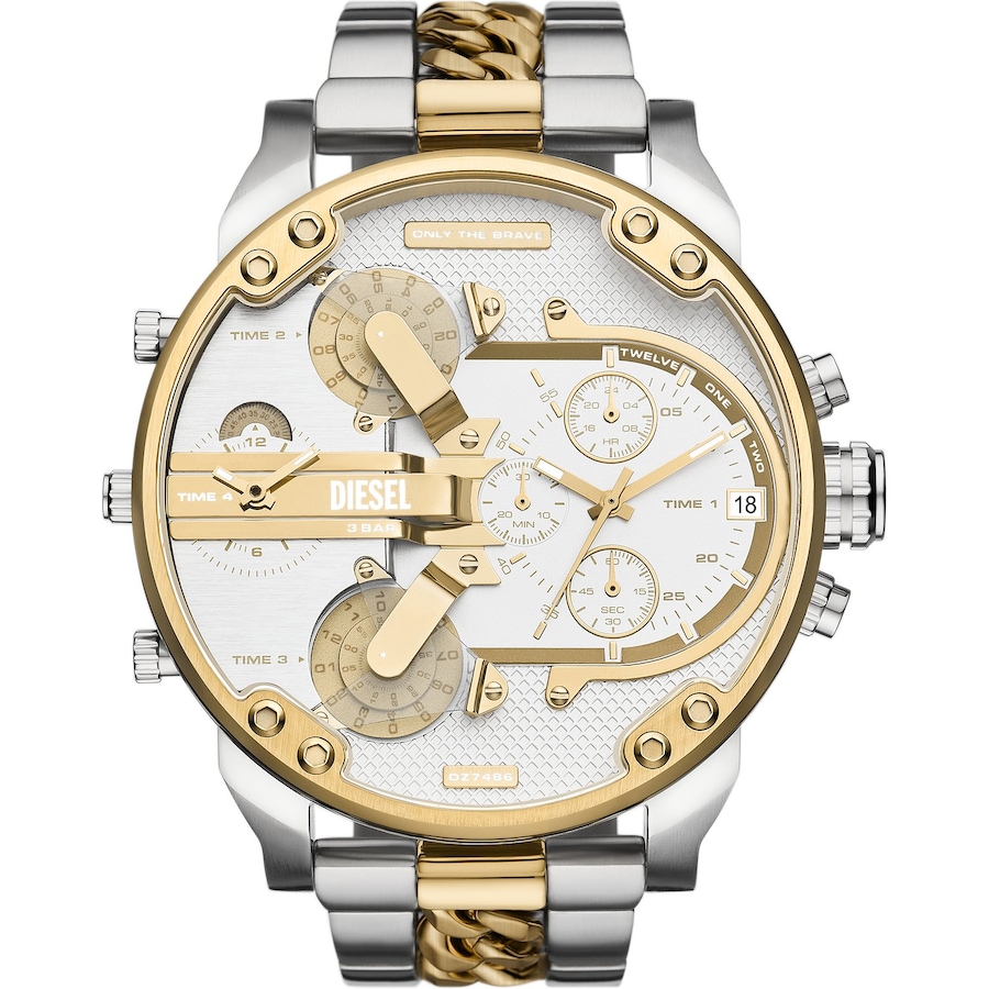 Diesel Chronograph Edelstahl bicolor Herren