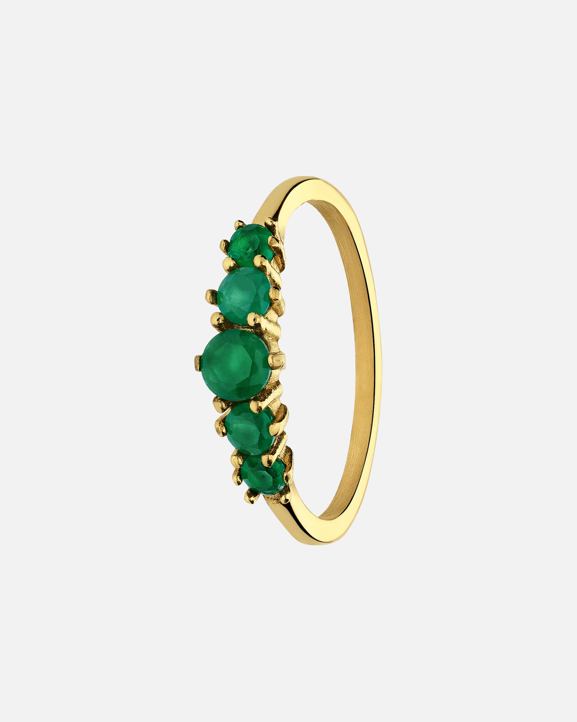 Ring für Weiblich Lucardi Ring Stahl - Gelbgold 53mm