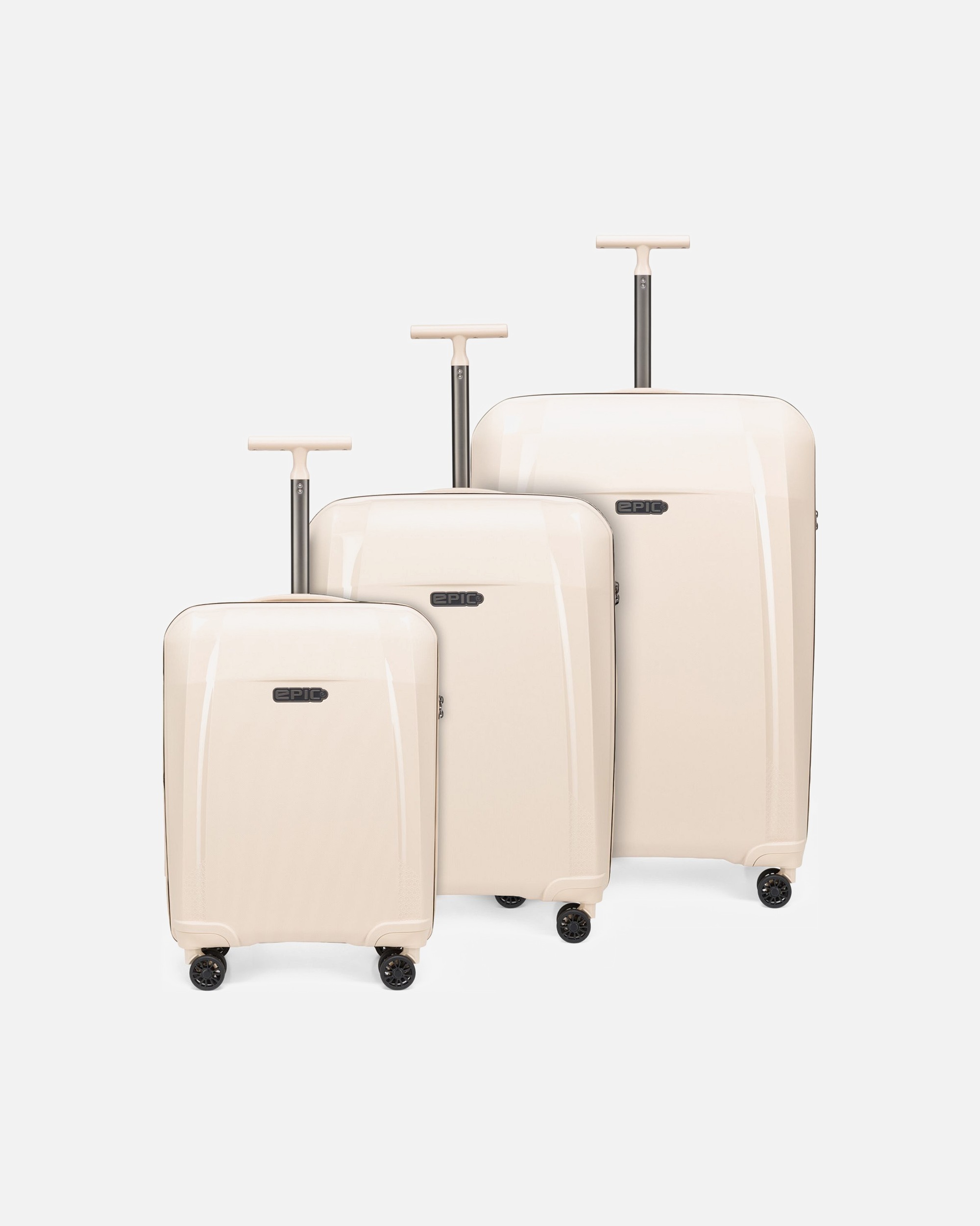 Koffer für Männlich Epic Phantom SL 4 Rollen Kofferset 3-teilig dusty dune