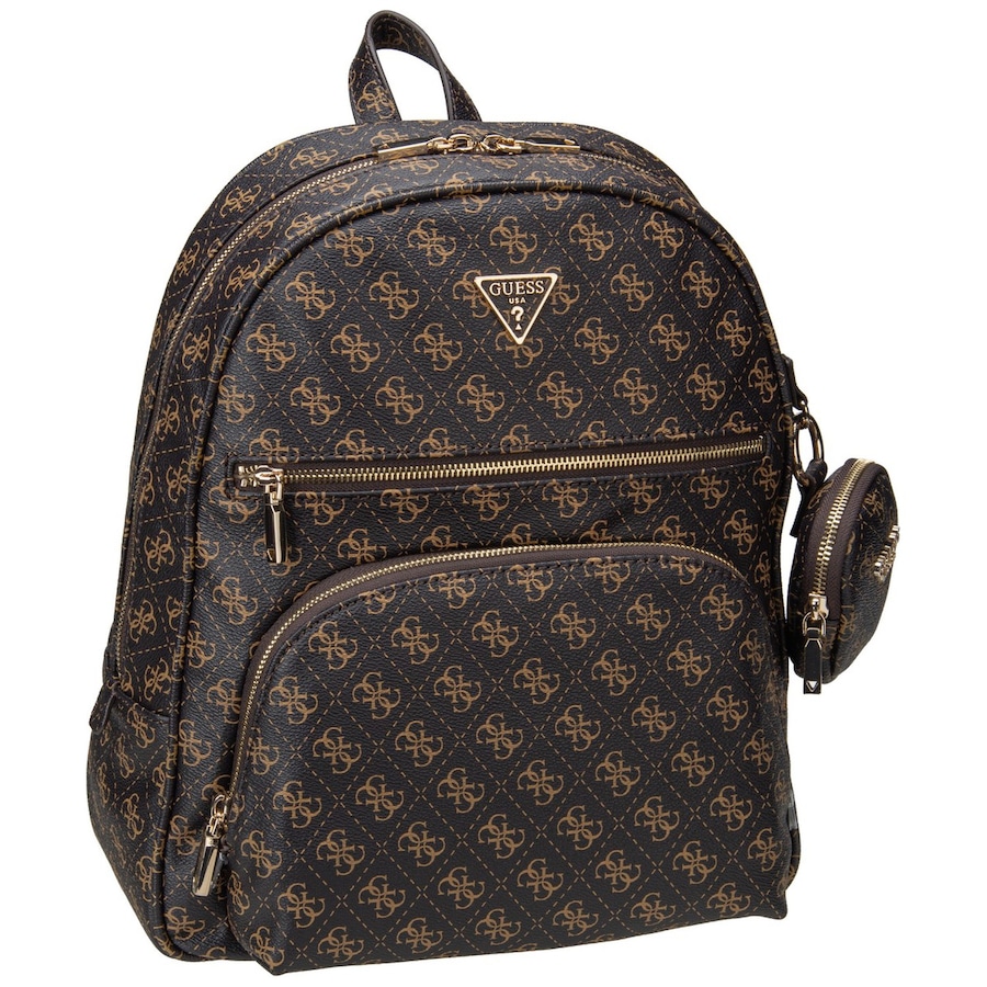 Guess Rucksack Power Play II Large Tech Brown Logo Braun Damen