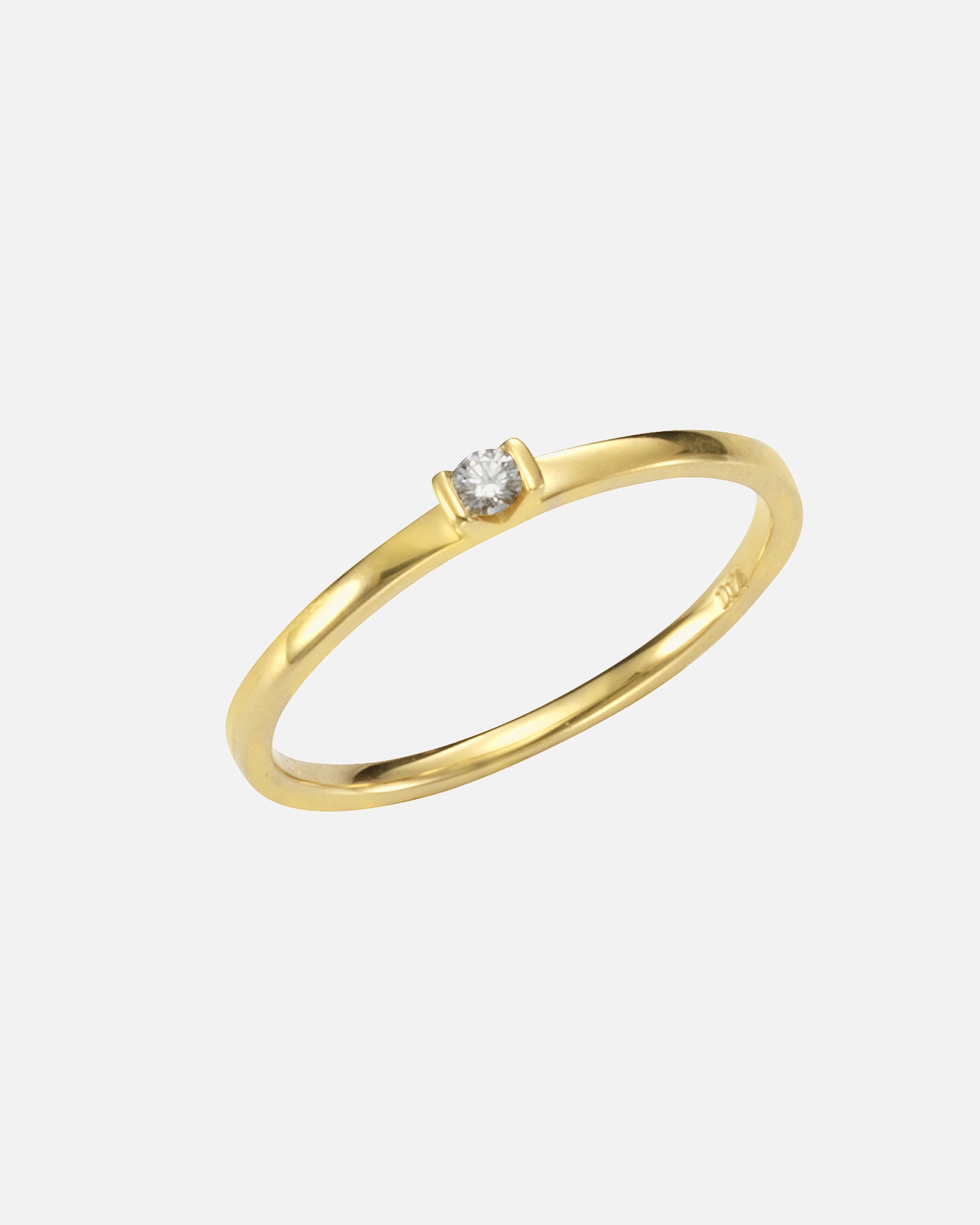 Ring für Weiblich Orolino Ring 585/- Gold Brillant weiß 0,04ct. 054 (17,2)