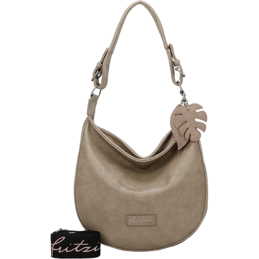 Fritzi aus Preußen Schultertasche Eco Hobo veganen und recycelten Materialien Mud Hellbraun Damen