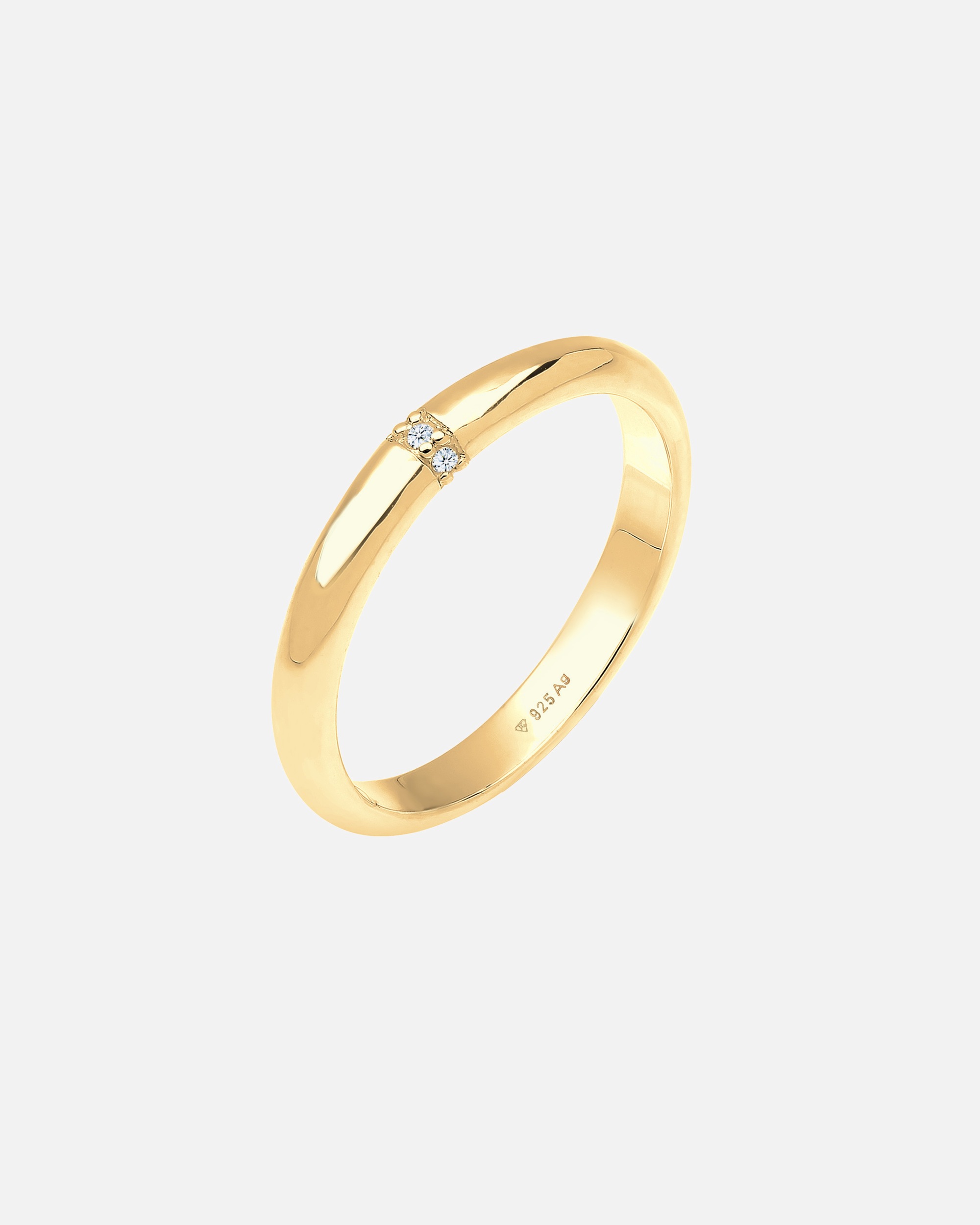 Ring für Weiblich Elli DIAMONDS Diamant 0.045 ct. Klassik Verlobung 925 Silber 58