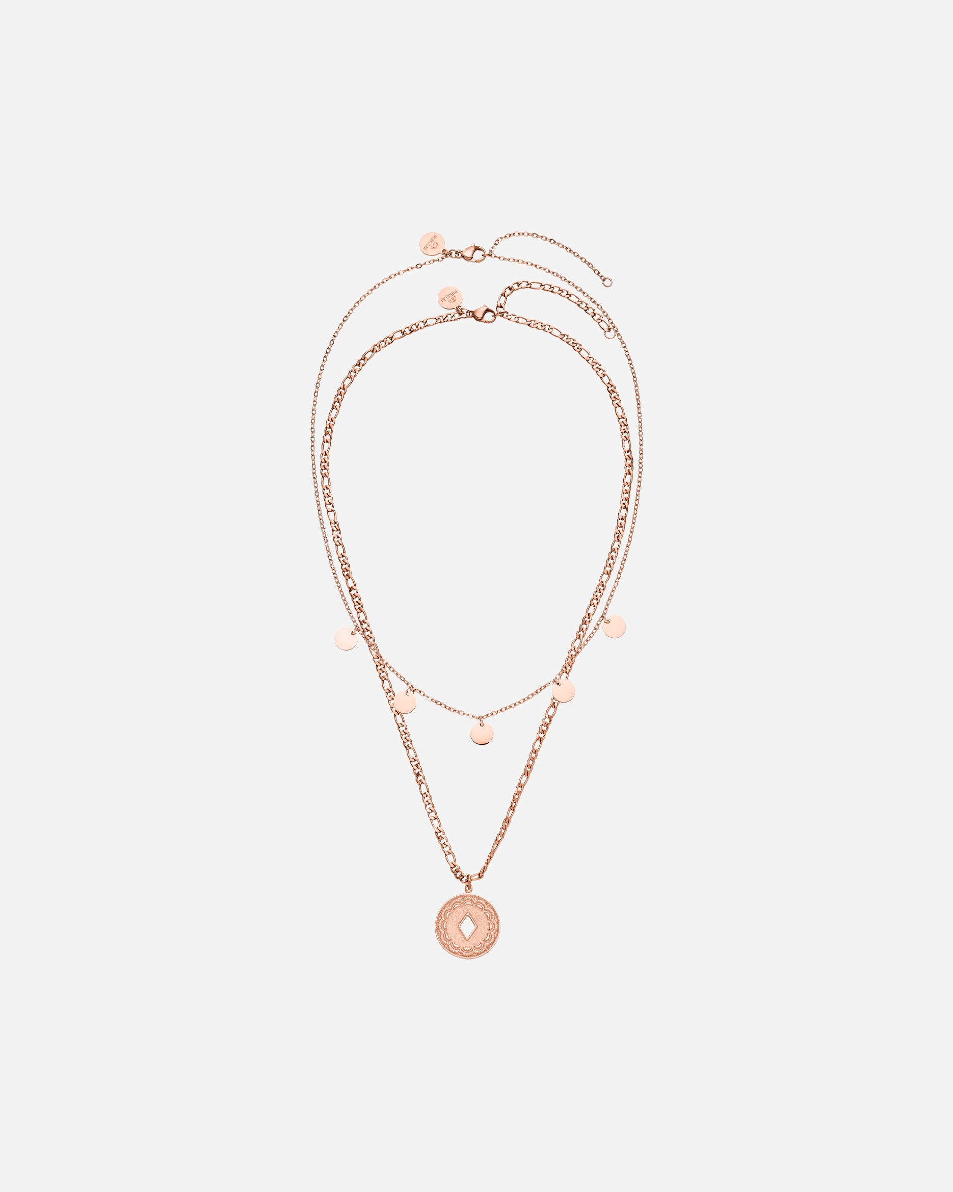 Schmuckset für Unisex Purelei Kohala Halsketten-Set 100% Edelstahl Rosegold
