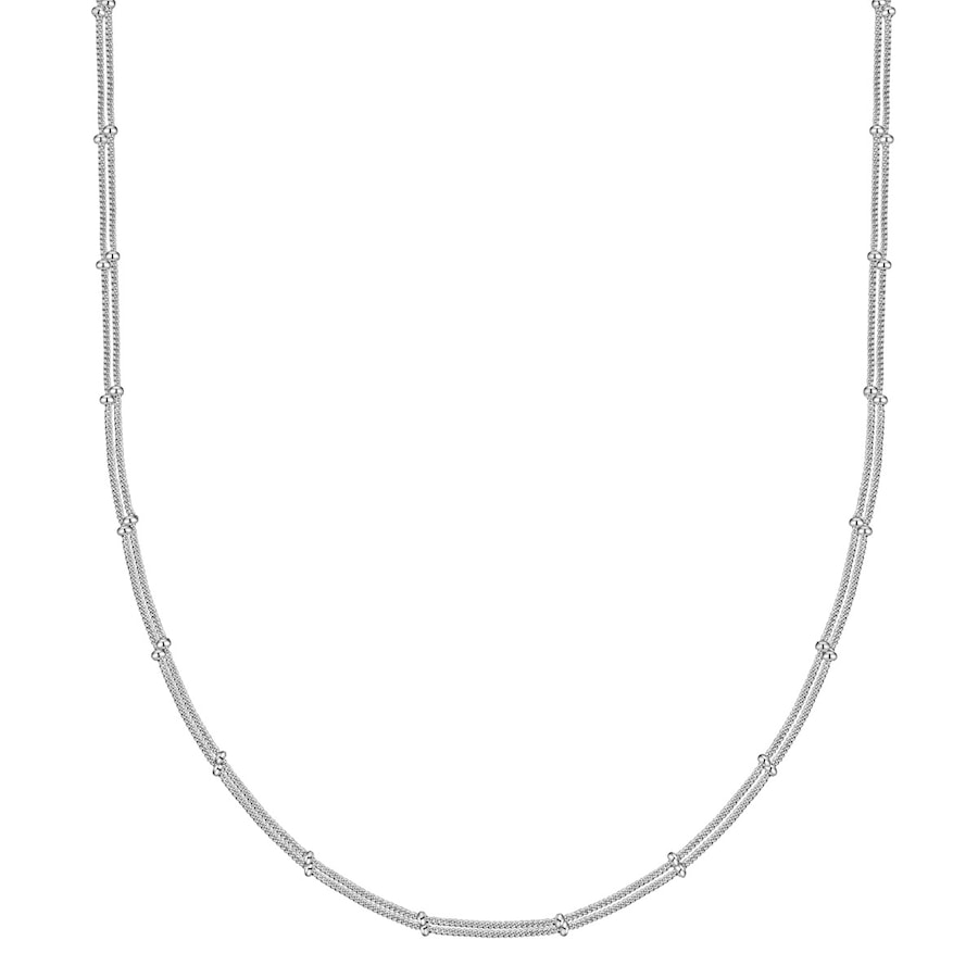 Glanzstücke München Halskette aus Sterling Silber in silber 40,0 cm Basiskette + 5,0 Verlängerung Damen