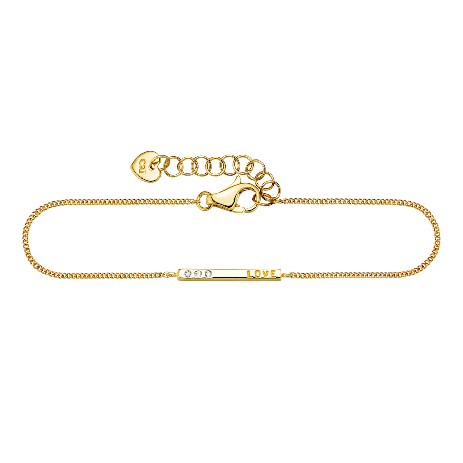 caï Armband 925/- Sterling Silber Zirkonia weiß 15+3cm Damen