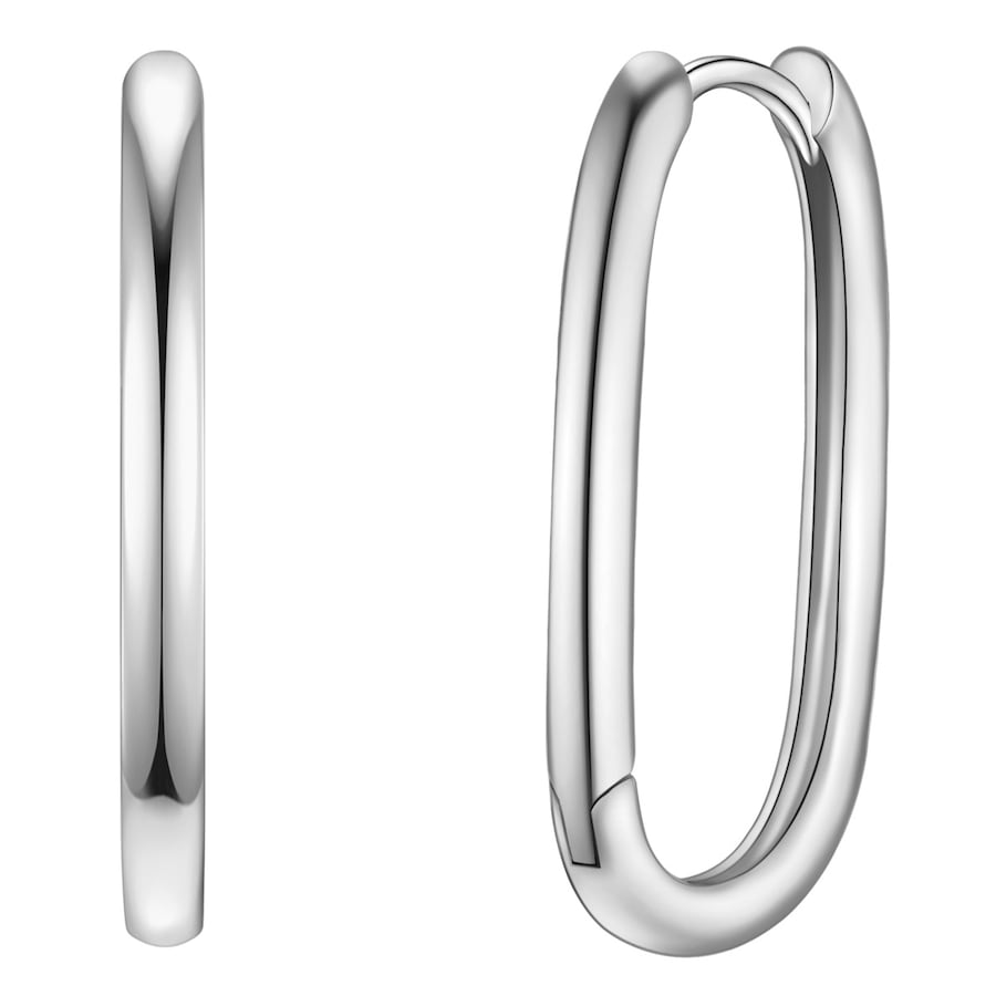 Yokoamii Creolen aus Messing in silber 22,1 mm Damen