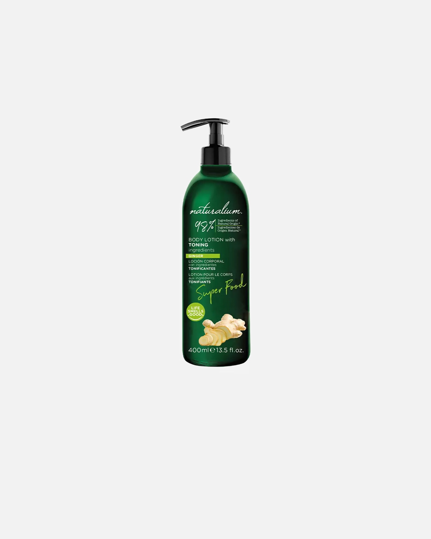 Bodylotion für Unisex Naturalium SUPER FOOD tonisierende Ingwer-Körperlotion 400 ml