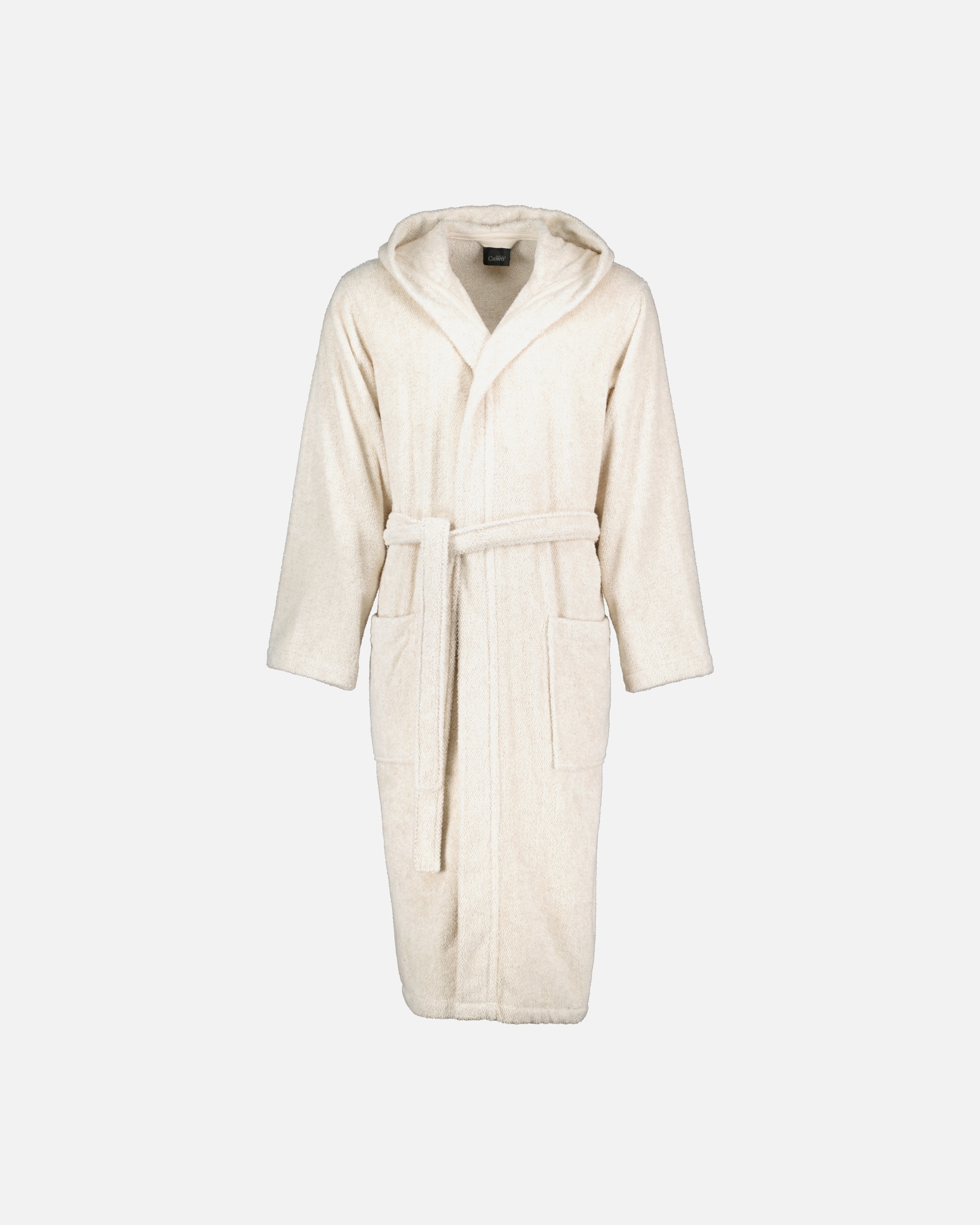 Bademantel für Unisex Cawö Cawö Bademäntel Herren Kapuze SAUNA Cotton & Hemp 847 natur - 33 XL