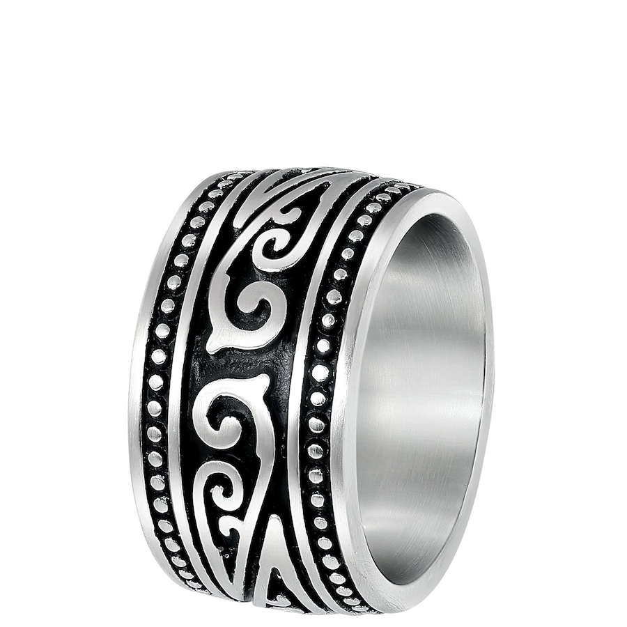 Lucardi Ringe Stahl - silbern 57mm Herren