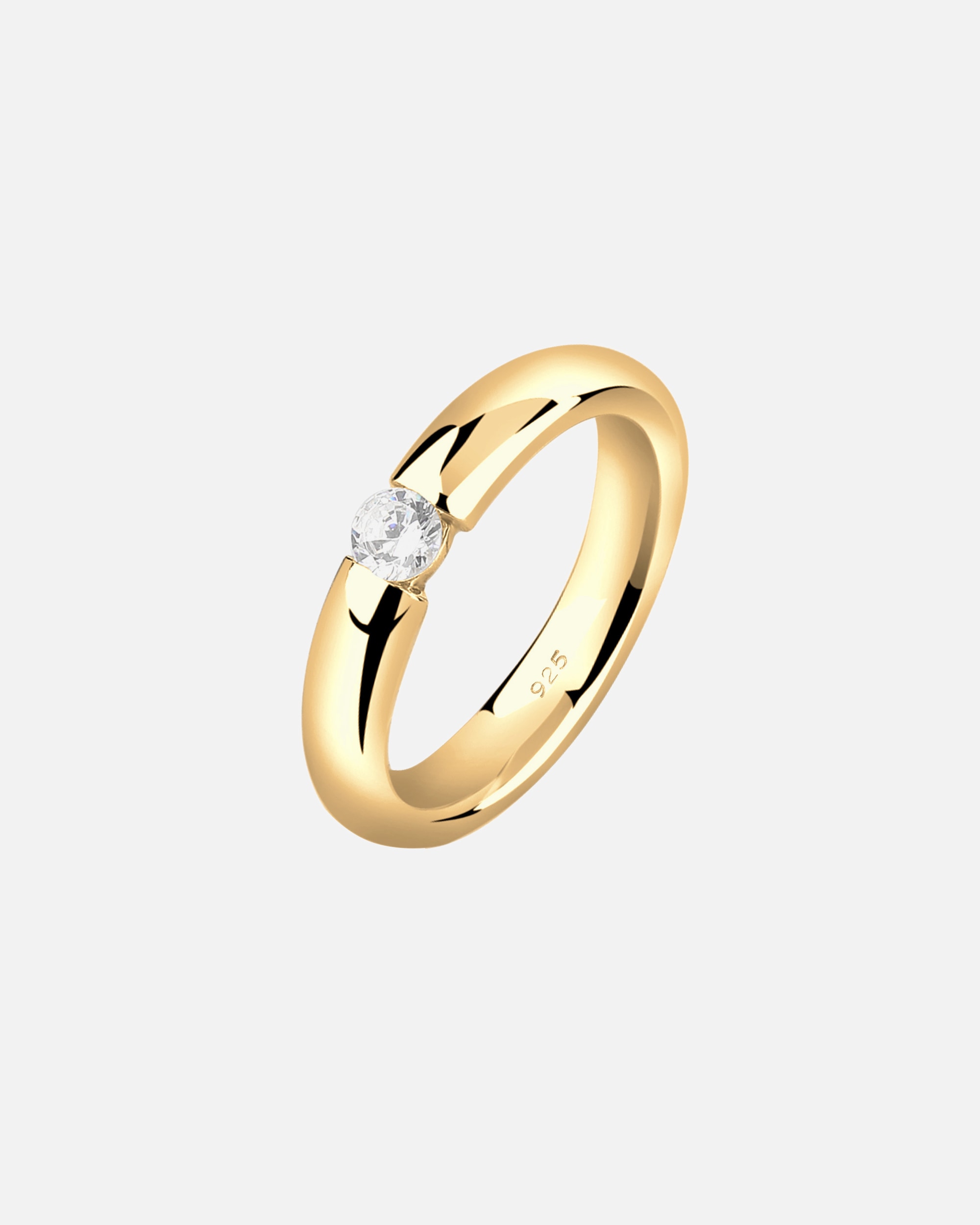 Ring für Weiblich Nenalina Solitär Zirkonia Kristall Verlobung 925 Silber 58