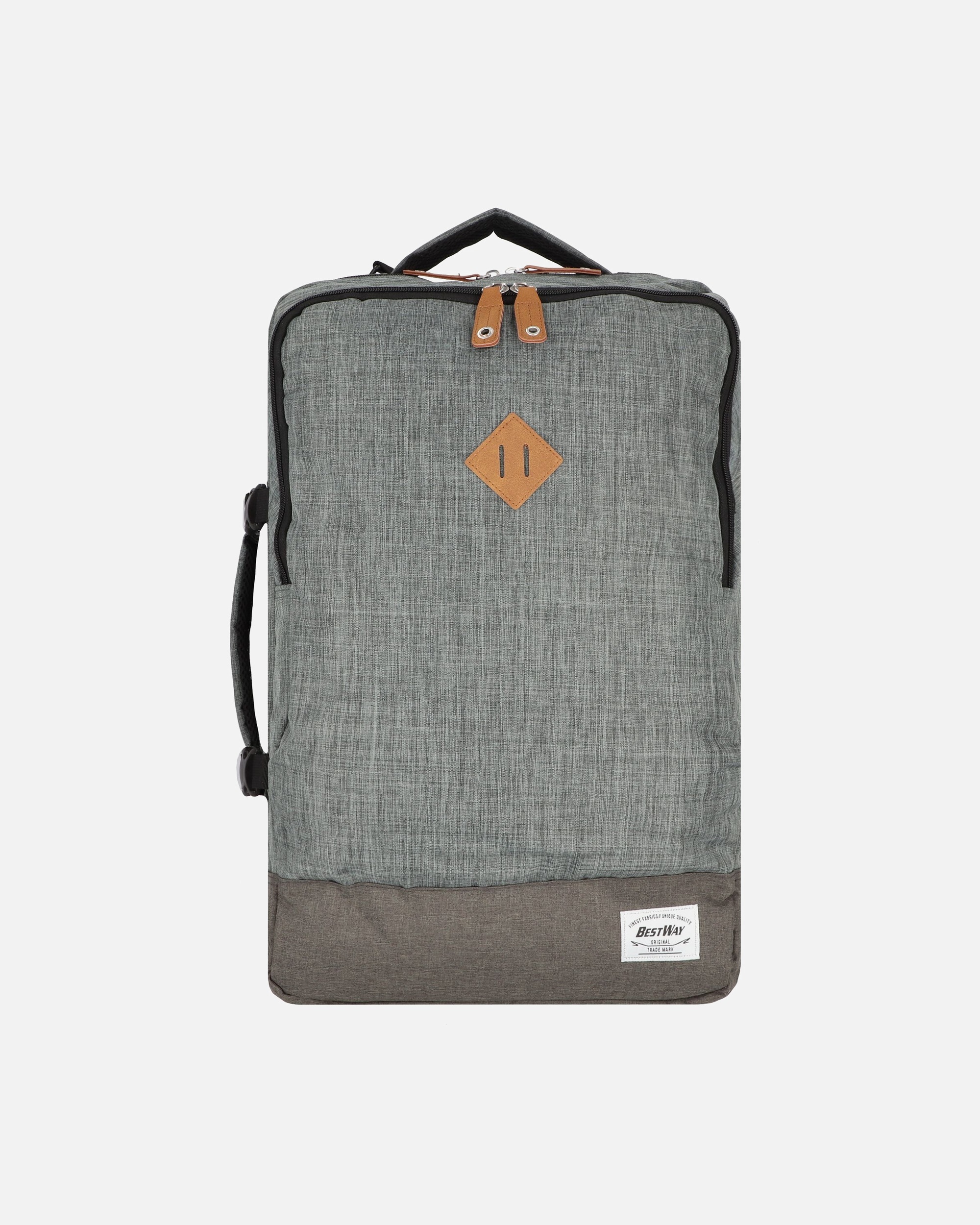 Rucksack für Männlich Worldpack Bestway Daypack dunkelgrau