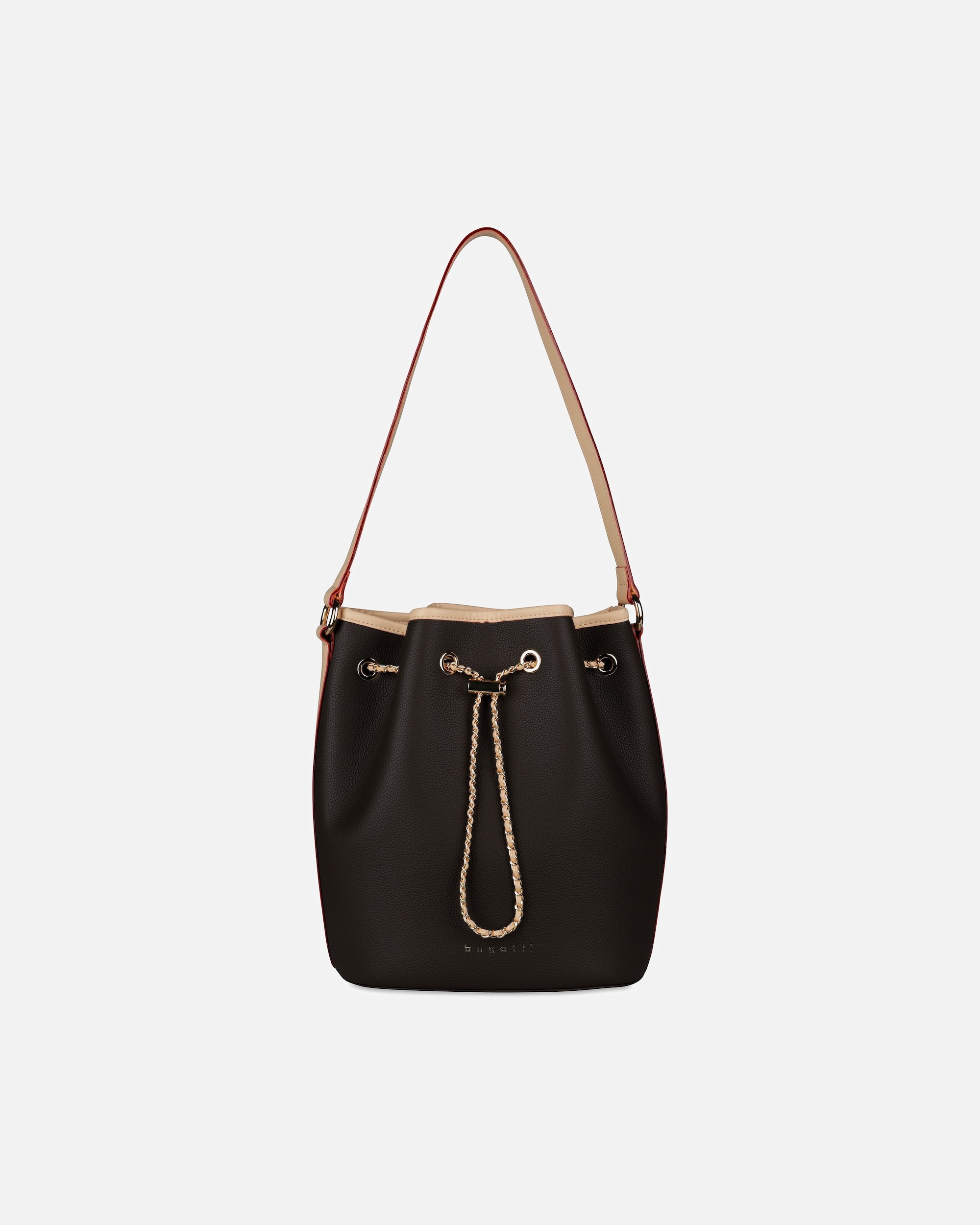 Tasche für Weiblich Bugatti Ella Beuteltasche dunkelbraun-darkbrown