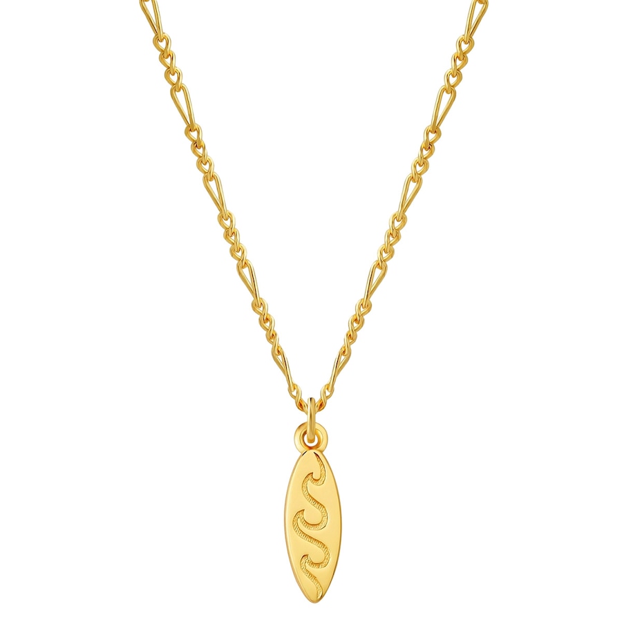 Glanzstücke München Halskette Surfboard aus Sterling Silber in gelbgold 40,0 cm Basiskette + 5,0 Verlängerung Damen