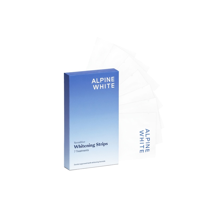 ALPINE WHITE Zahnaufhellungsstreifen Whitening Strips blau